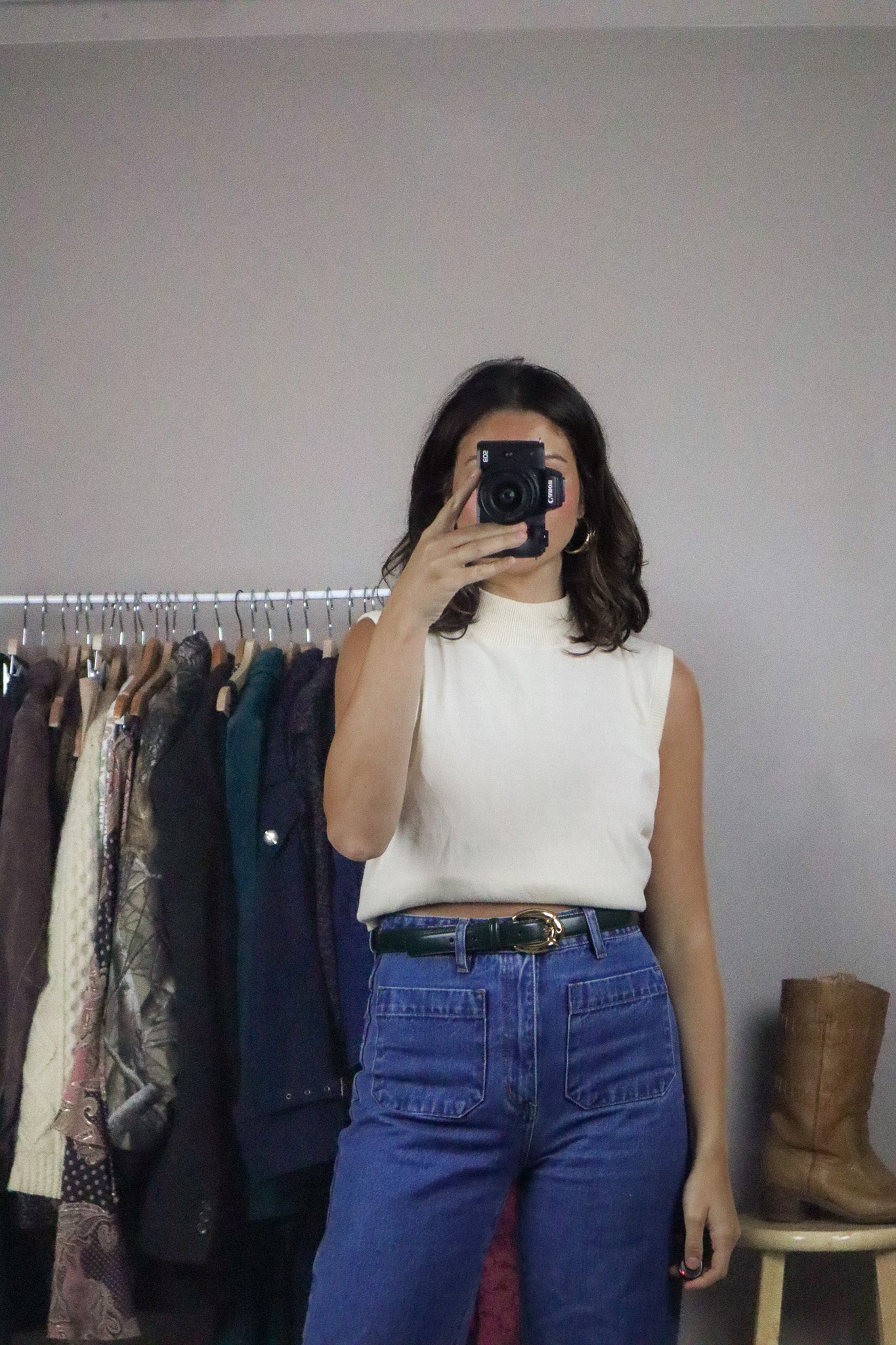 Vintage x Knit Tank Top (S/M)