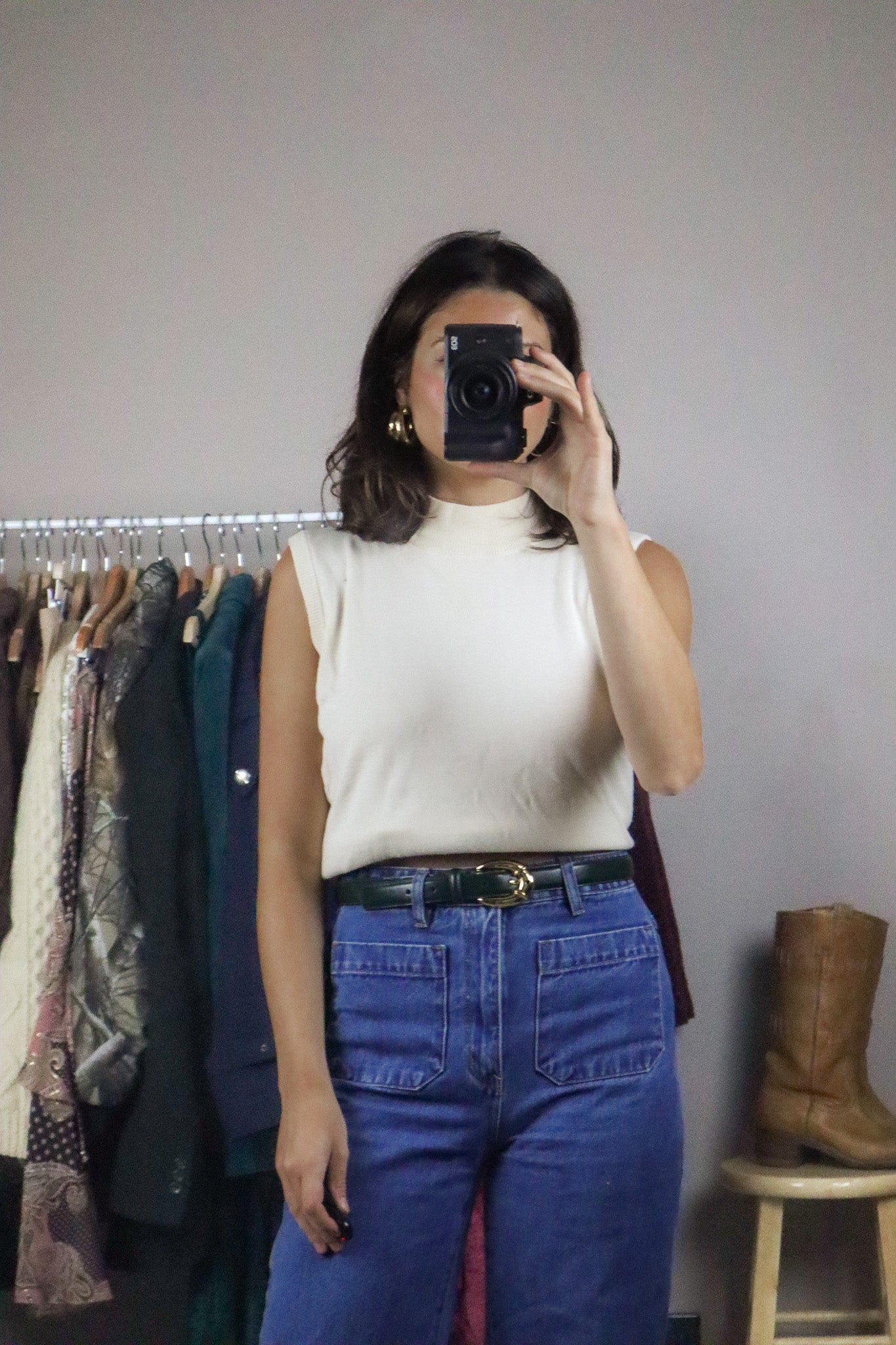 Vintage x Knit Tank Top (S/M)