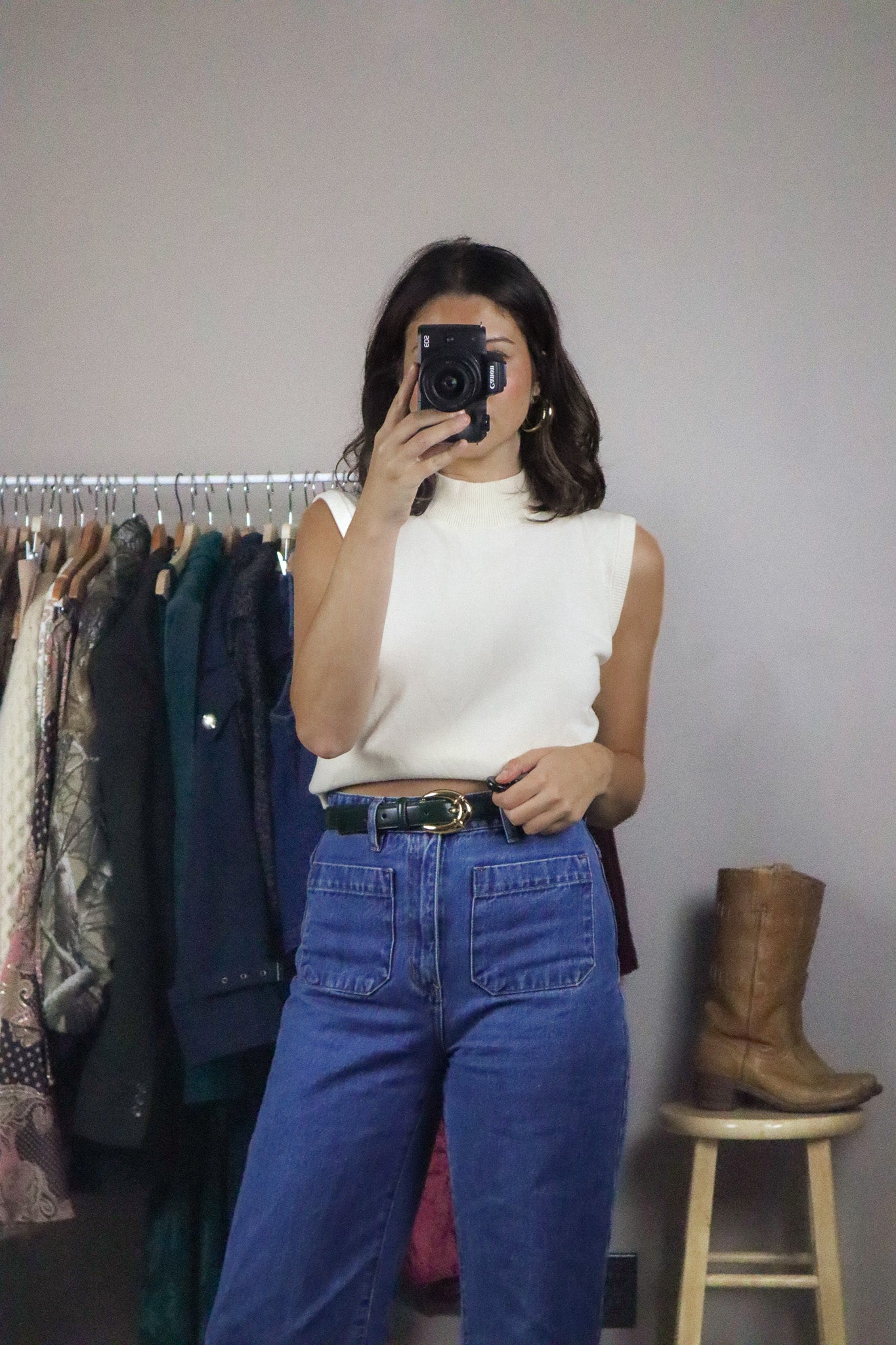 Vintage x Knit Tank Top (S/M)