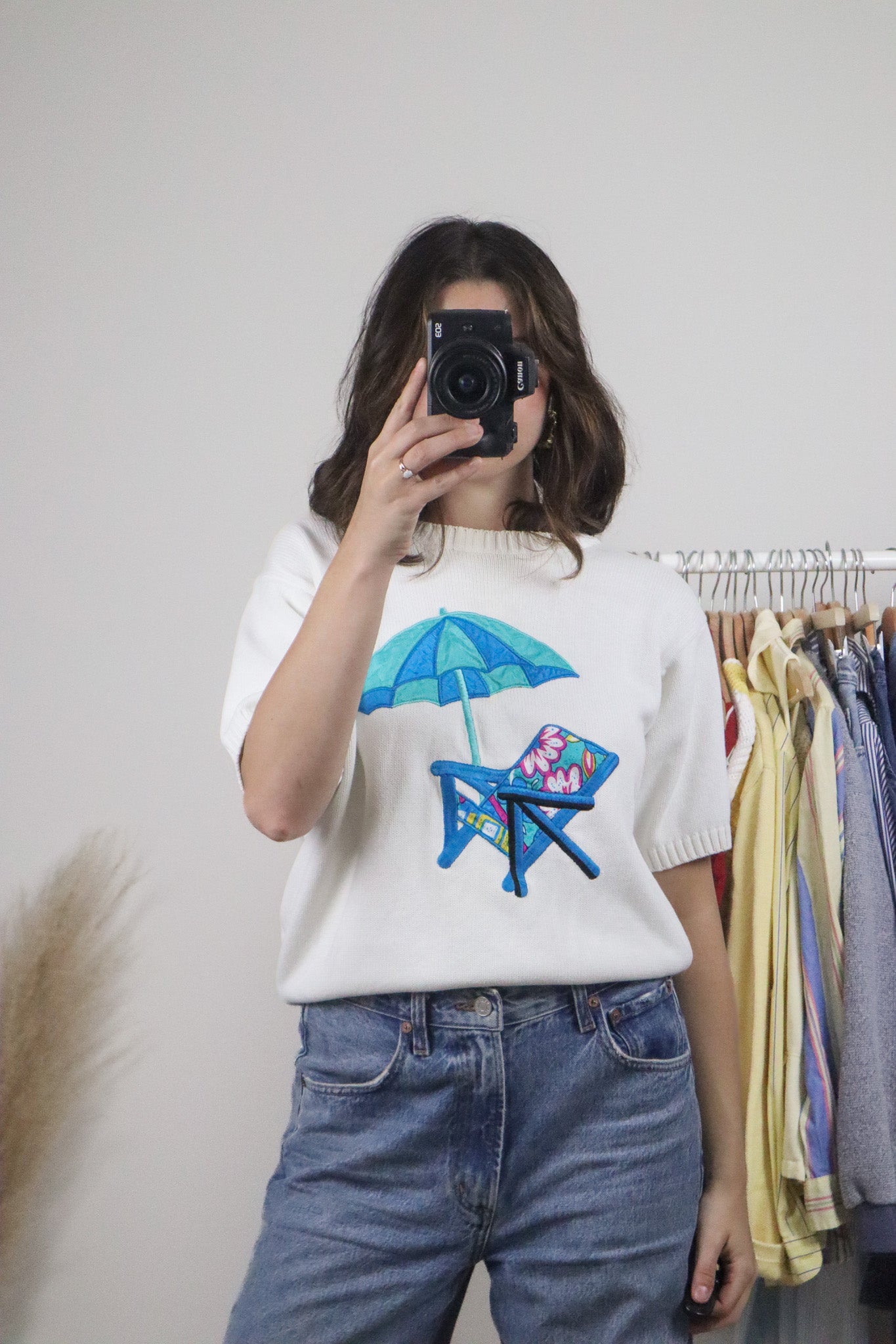 Vintage x Cotton Graphic Short-Sleeve Knit (S/M)