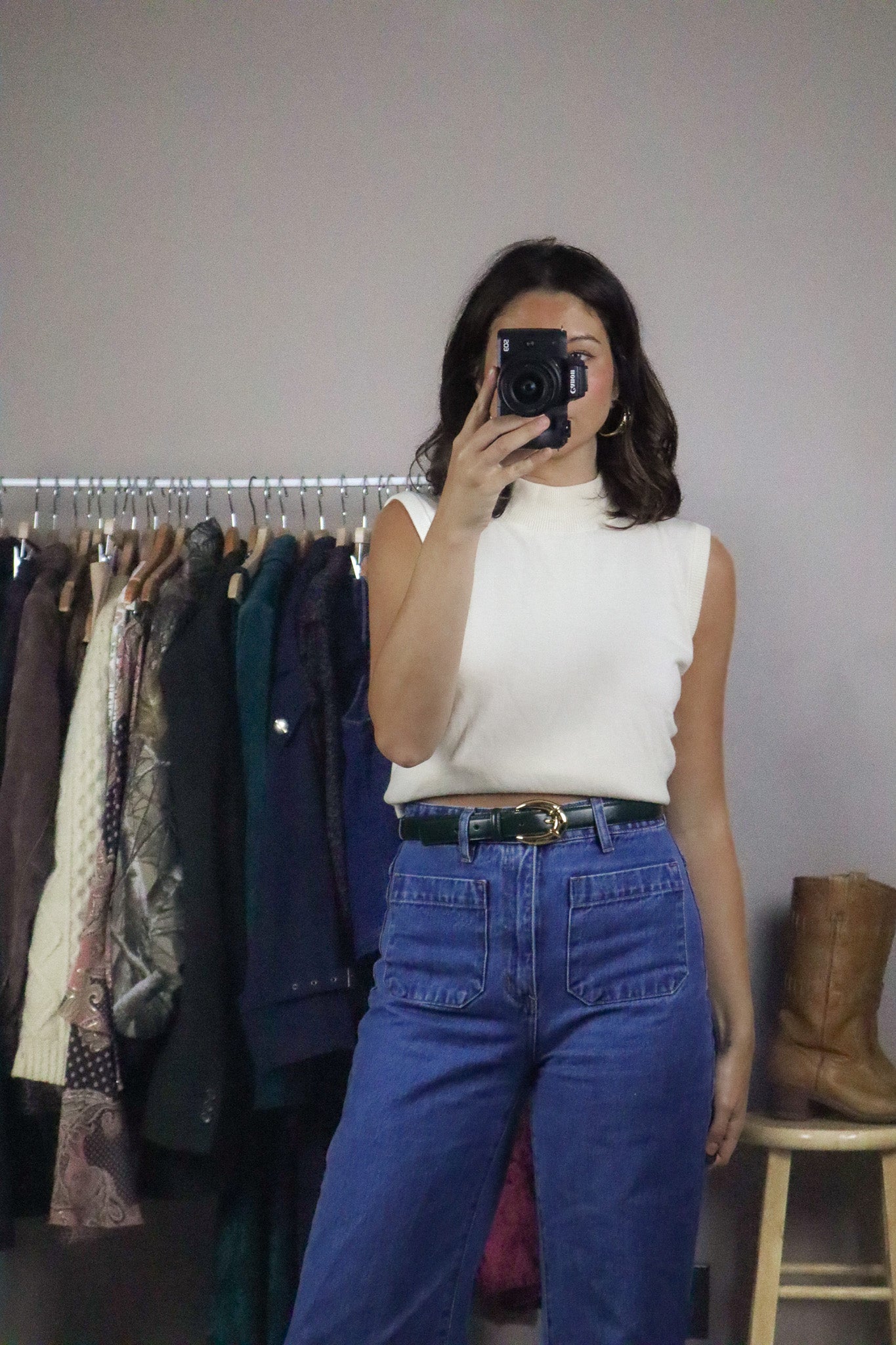 Vintage x Knit Tank Top (S/M)