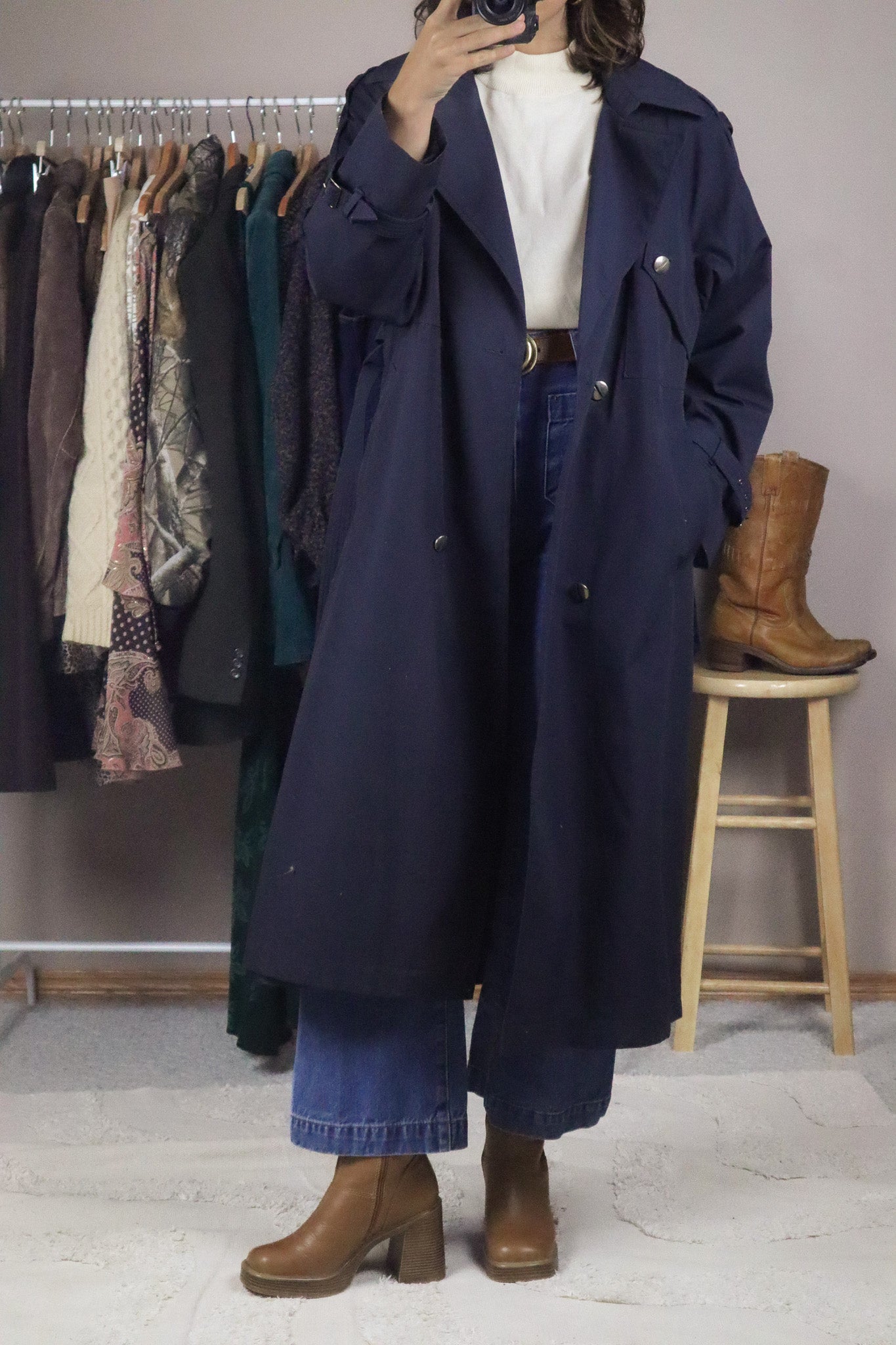 Vintage x Trench Coat (M)