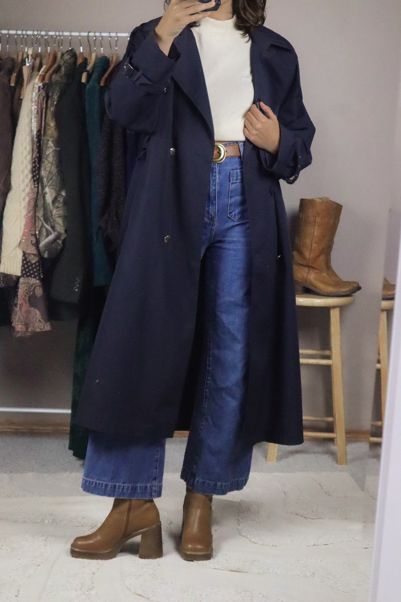 Vintage x Trench Coat (M)