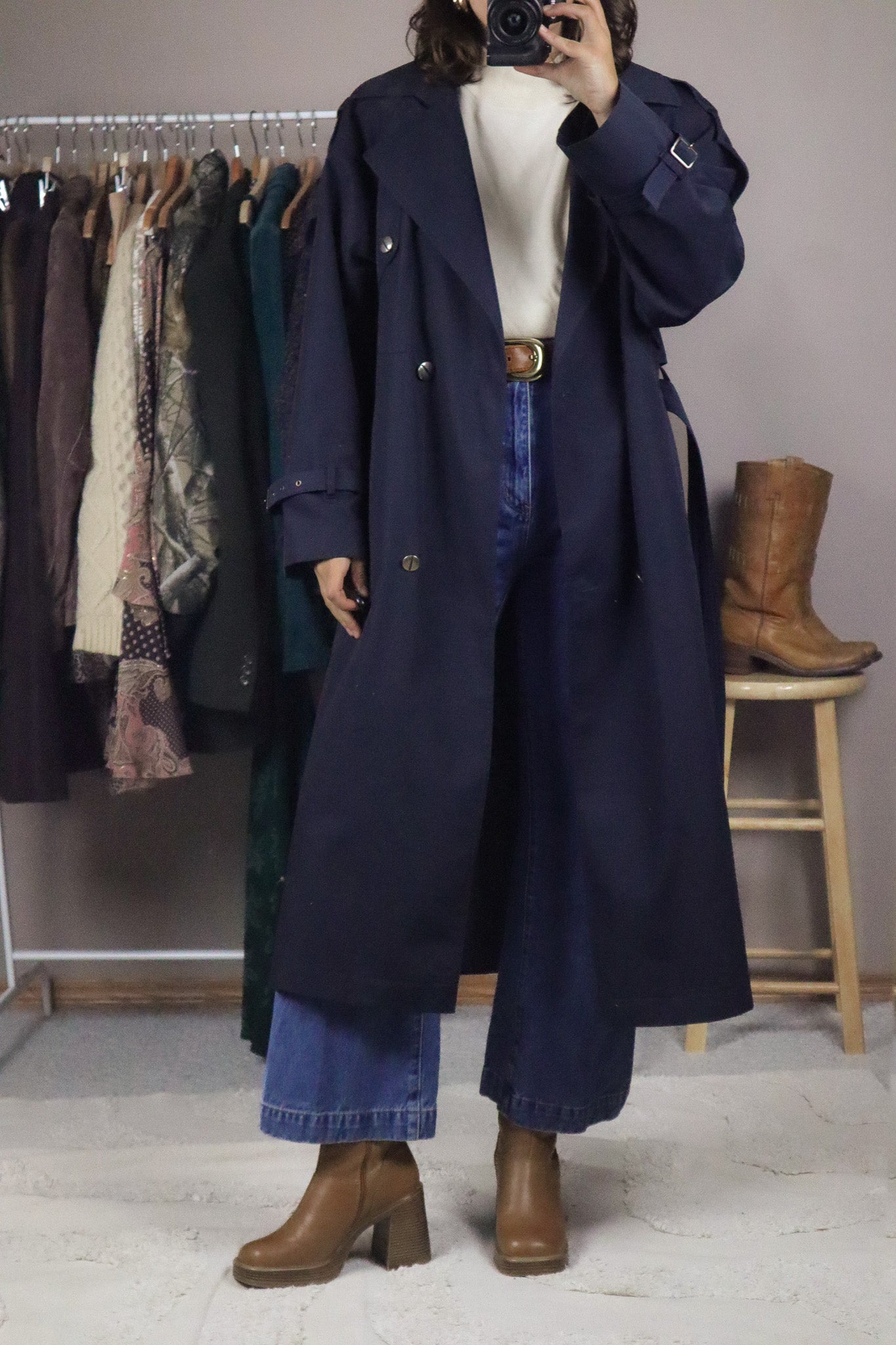 Vintage x Trench Coat (M)