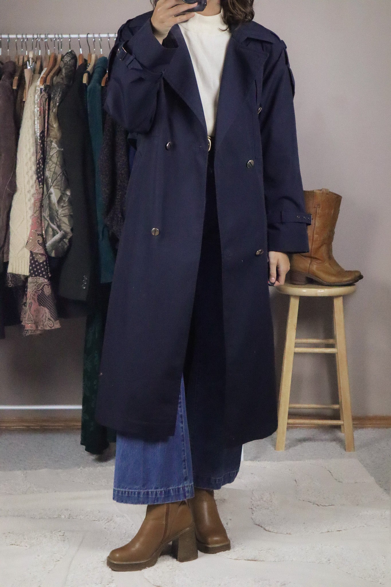 Vintage x Trench Coat (M)