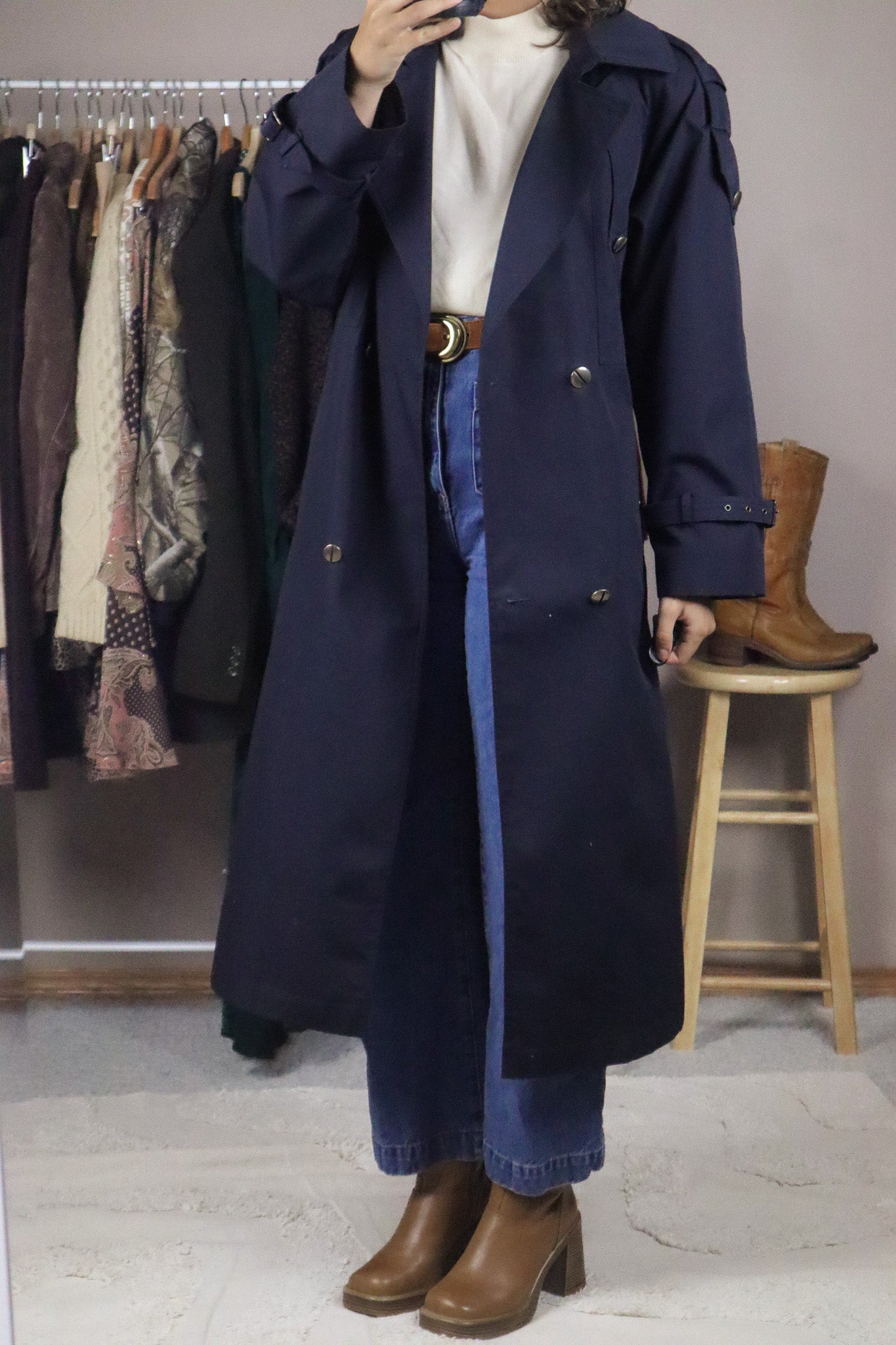 Vintage x Trench Coat (M)