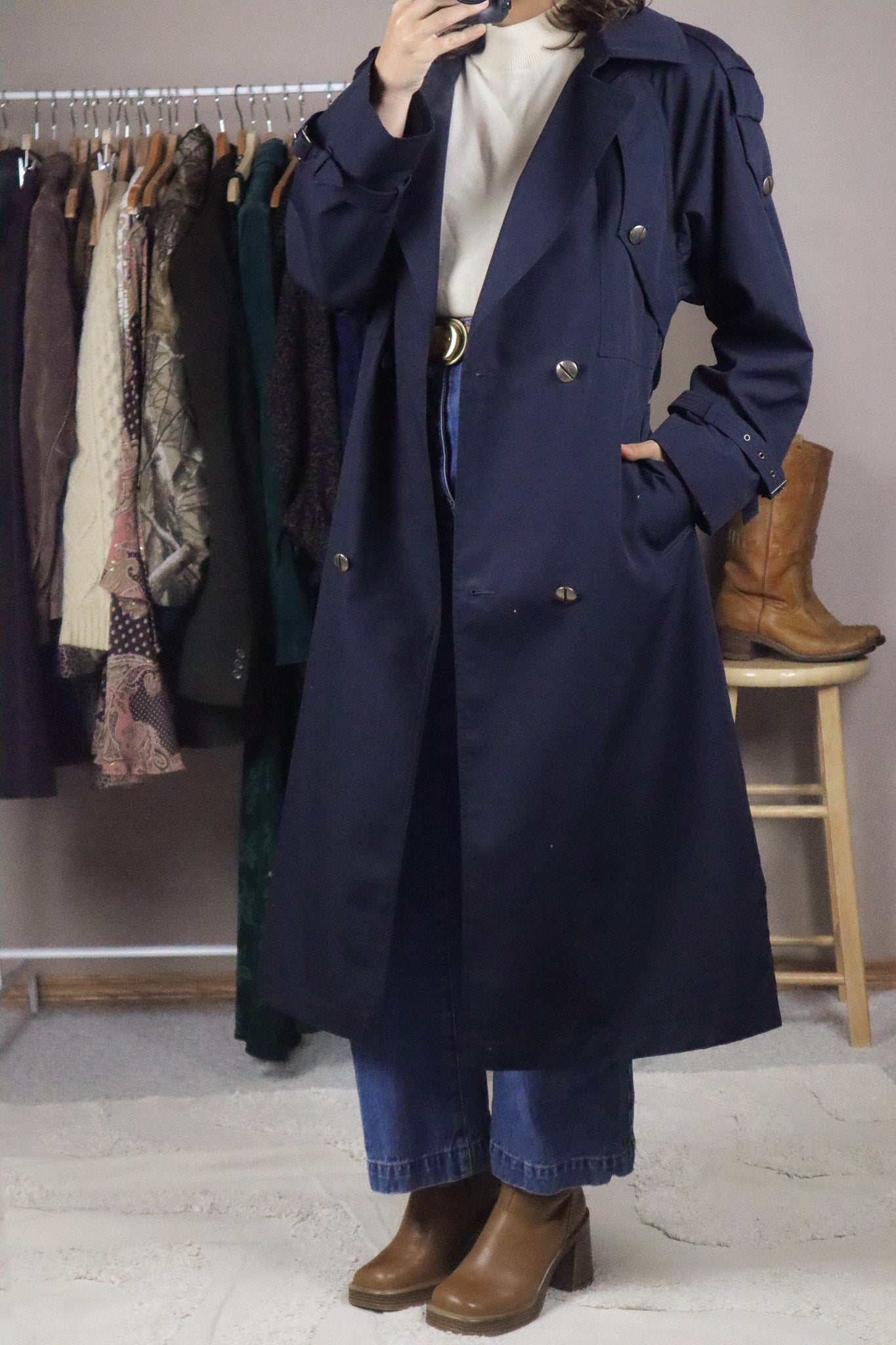 Vintage x Trench Coat (M)