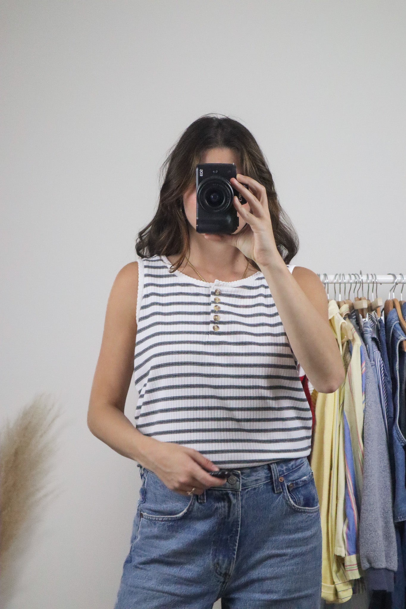 Vintage x Striped Tank Top (S)