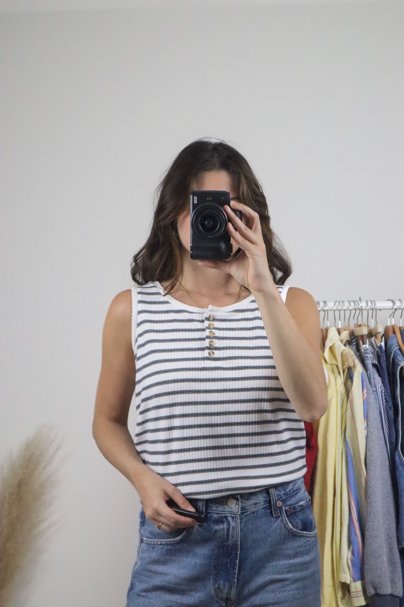 Vintage x Striped Tank Top (S)