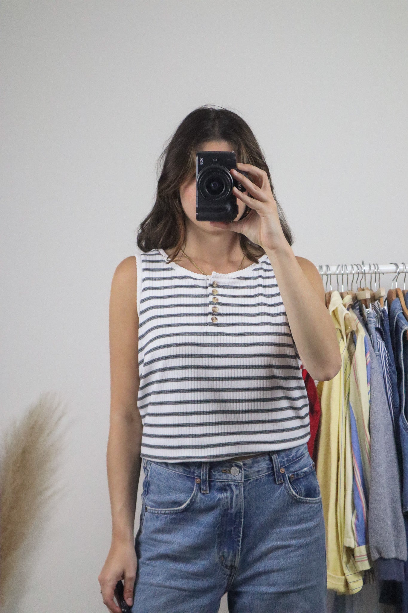 Vintage x Striped Tank Top (S)