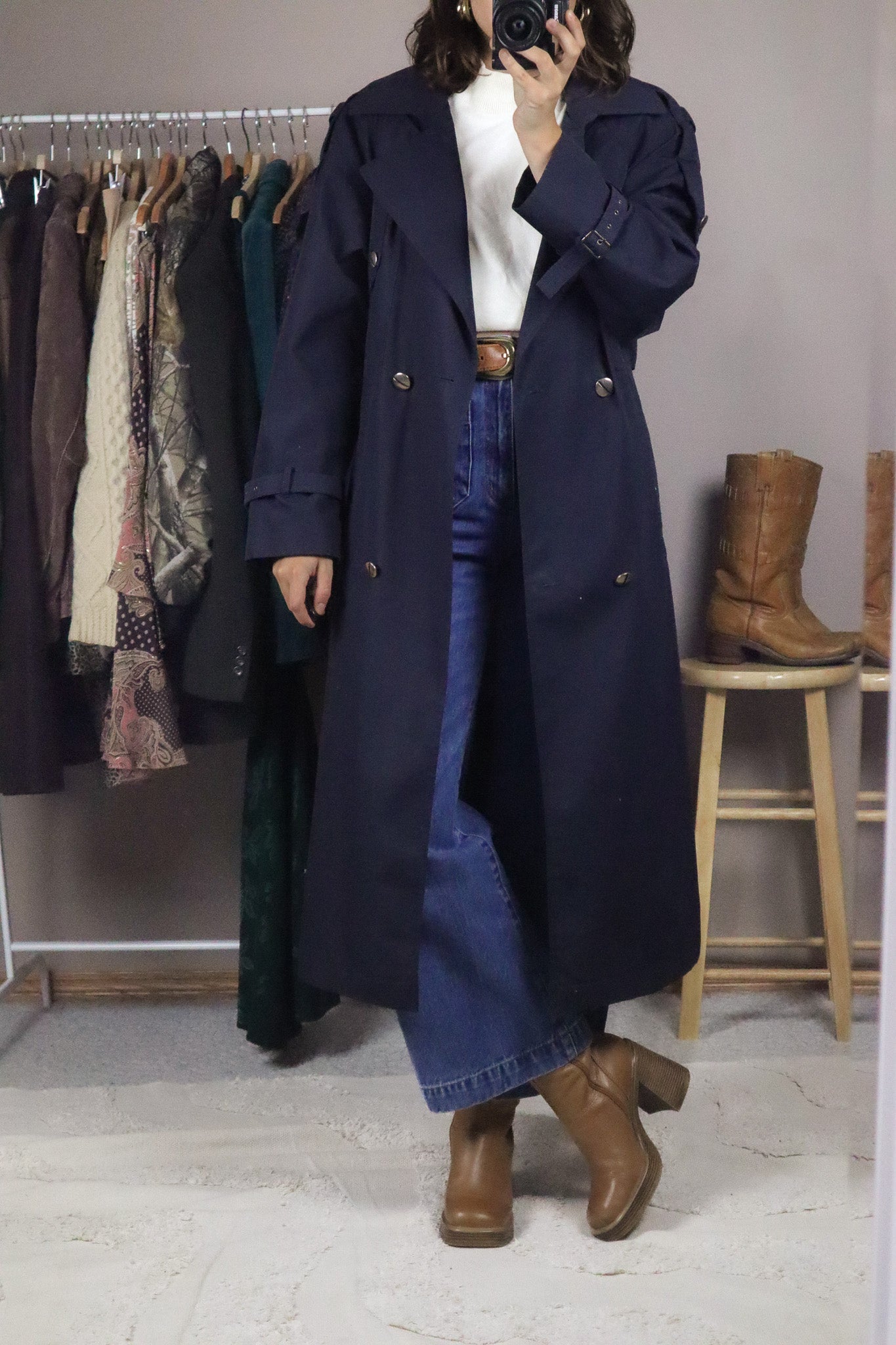 Vintage x Trench Coat (M)