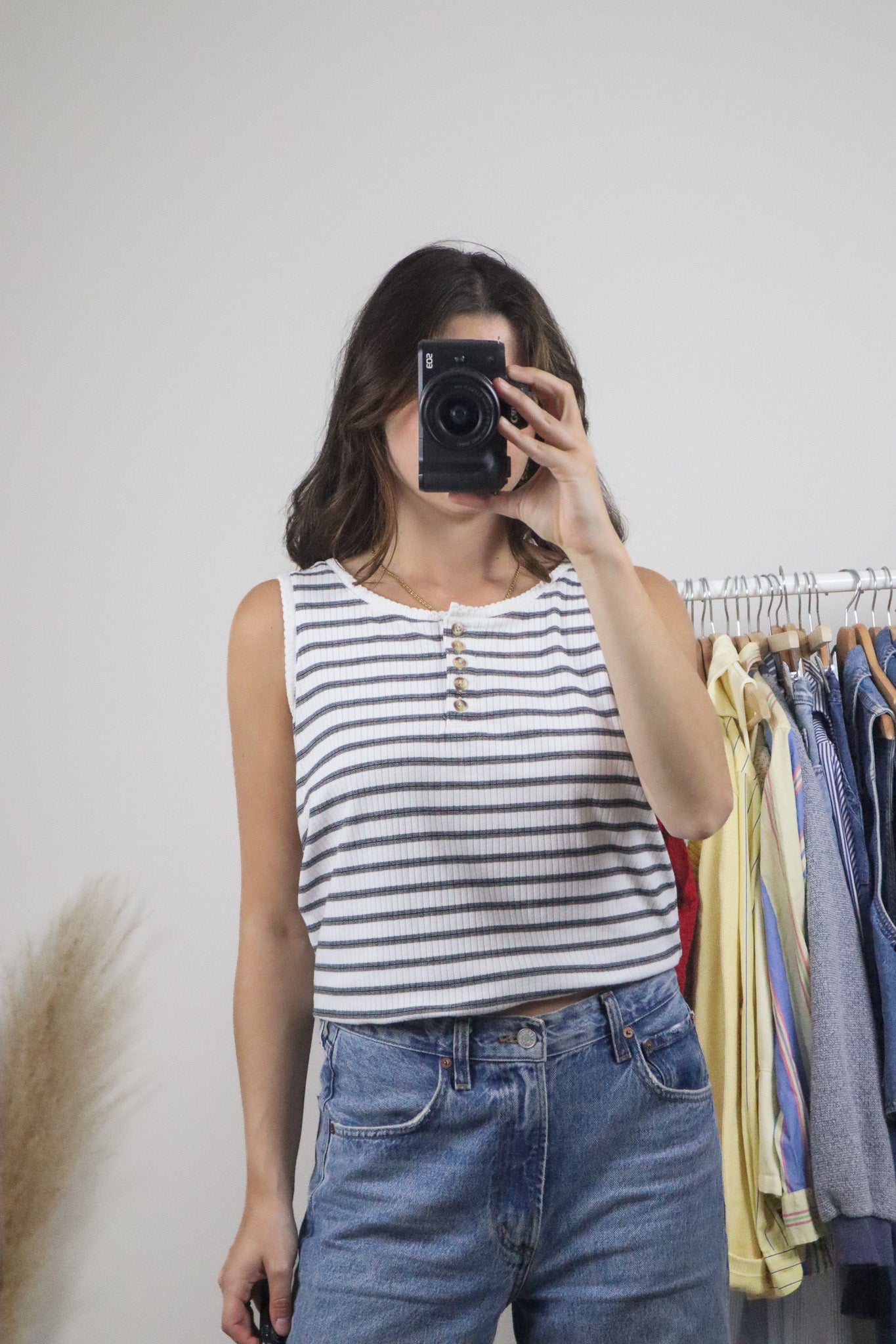 Vintage x Striped Tank Top (S)