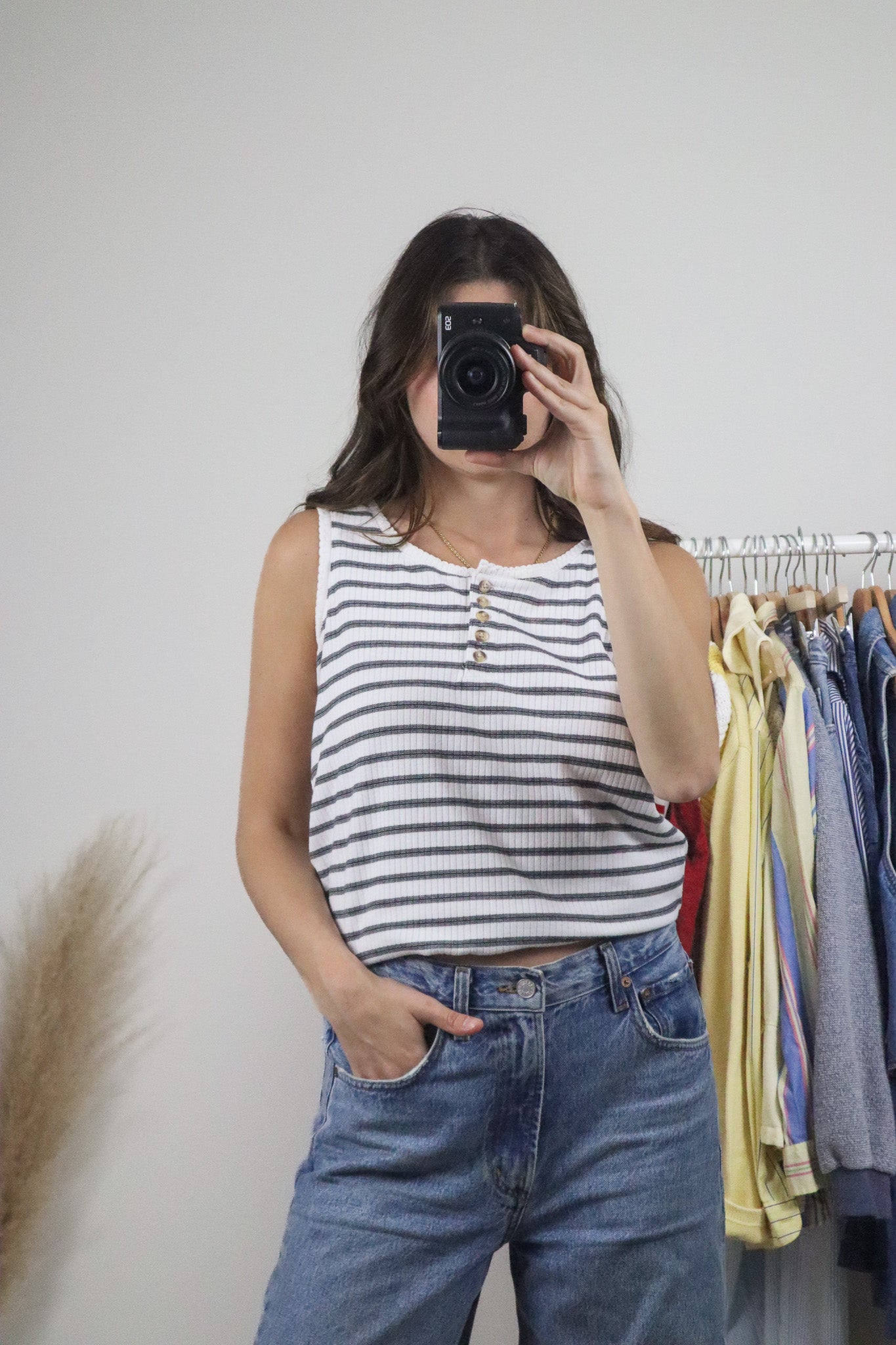 Vintage x Striped Tank Top (S)