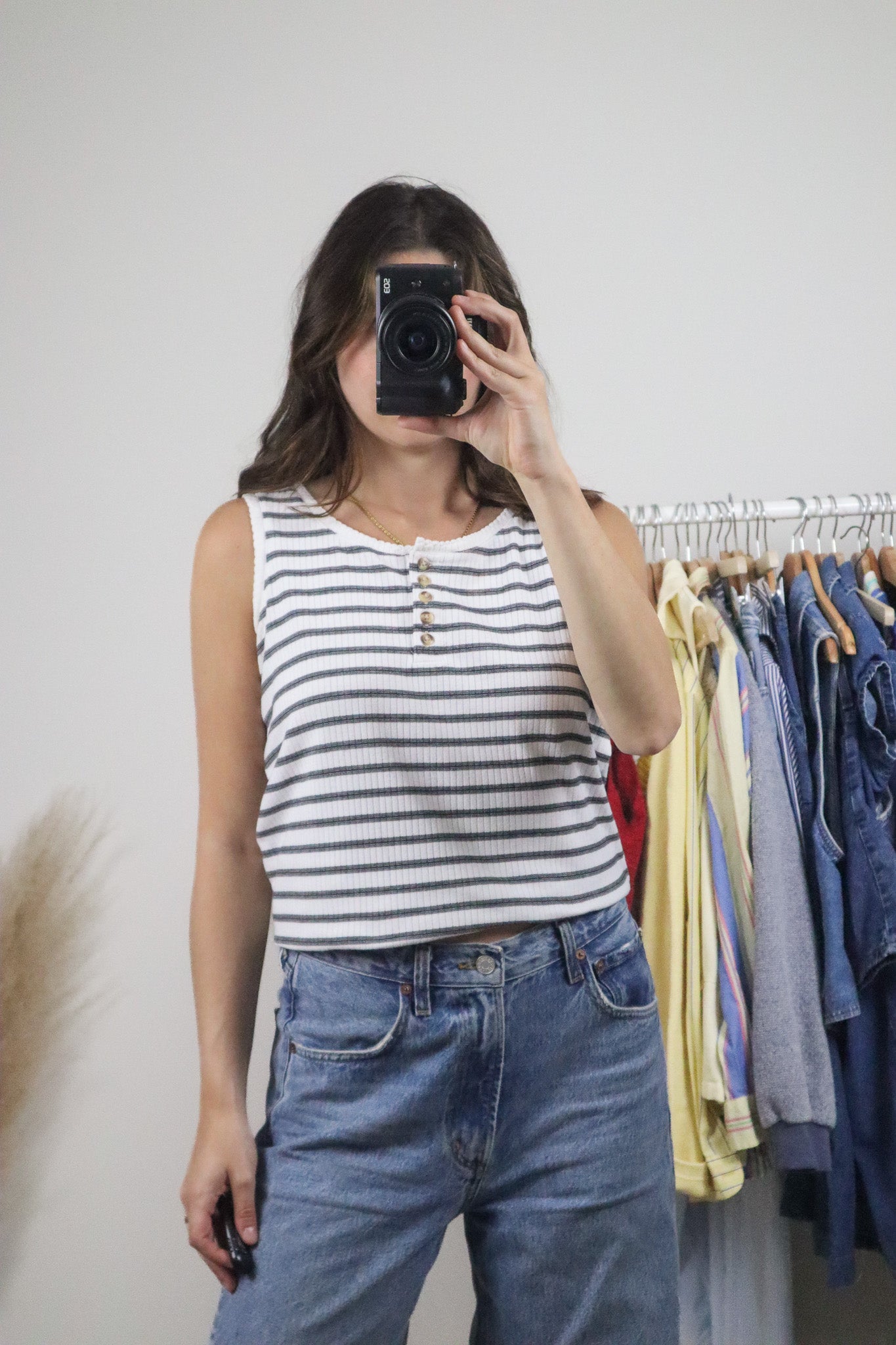Vintage x Striped Tank Top (S)