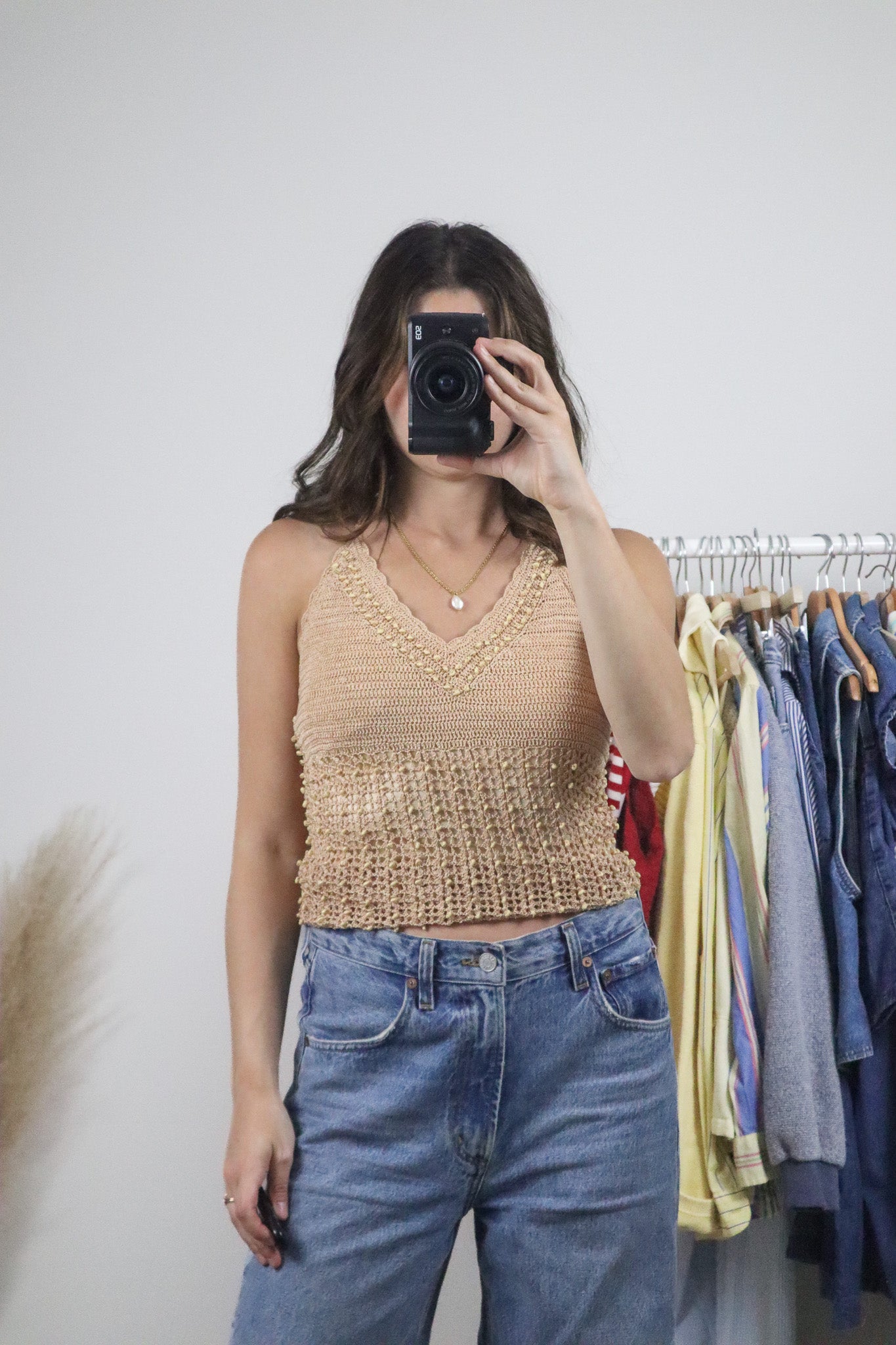 Vintage x Shell Crochet Tank (S)