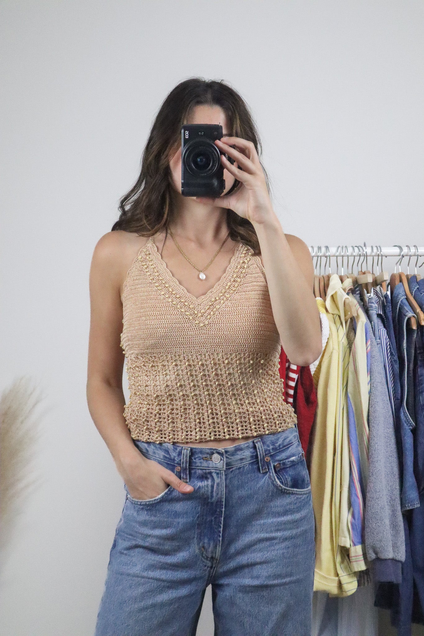 Vintage x Shell Crochet Tank (S)