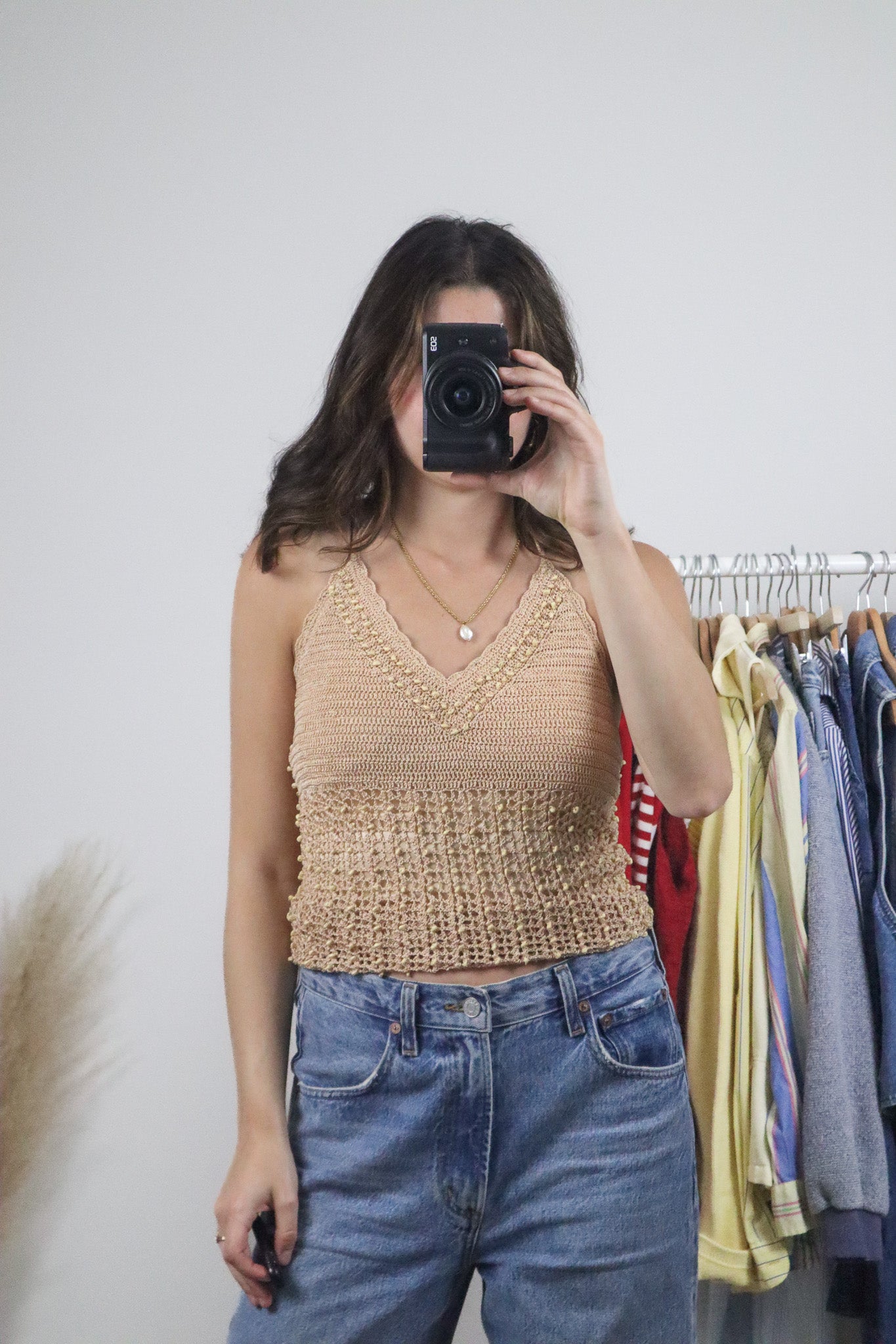 Vintage x Shell Crochet Tank (S)