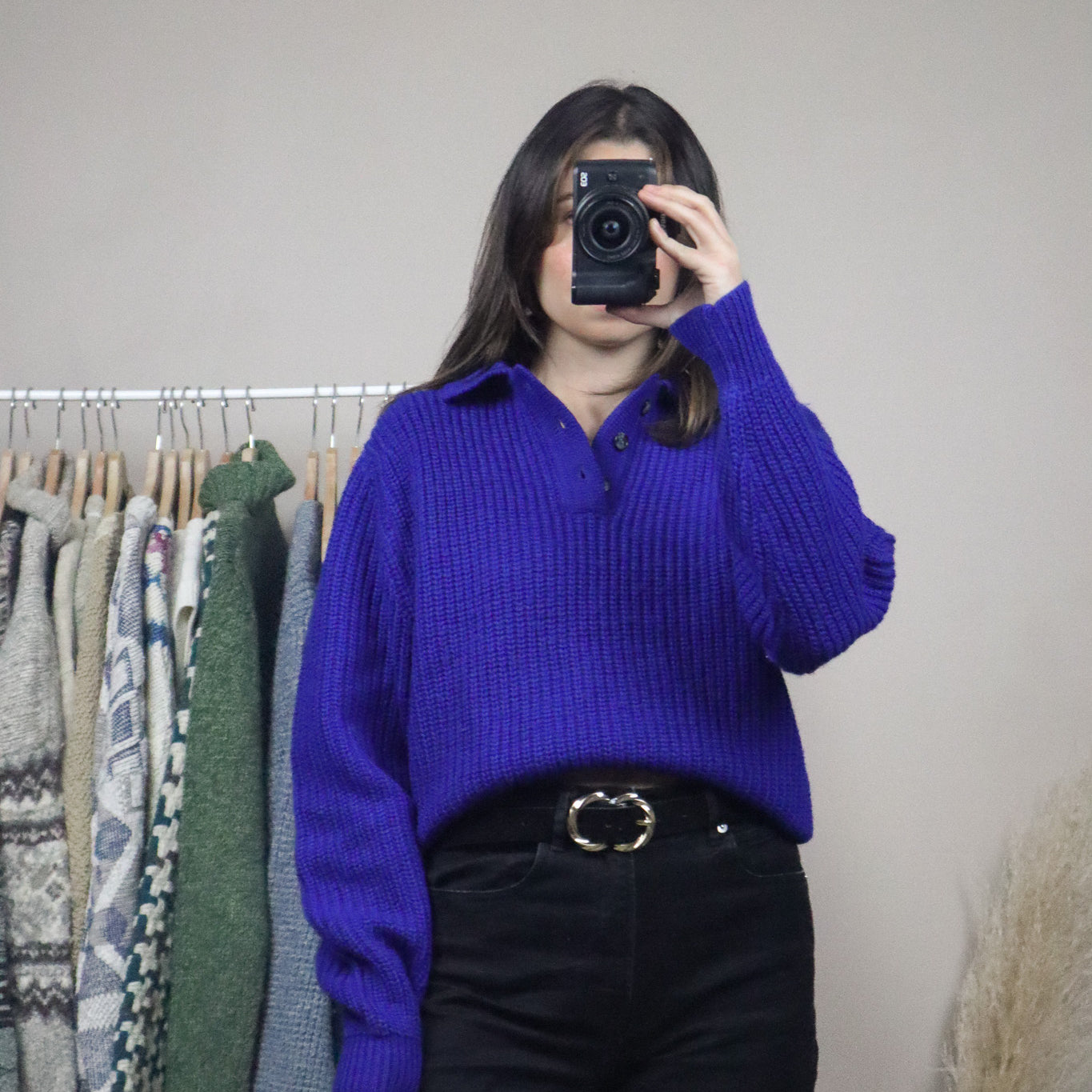 Vintage x Wool Collared Knit (S)
