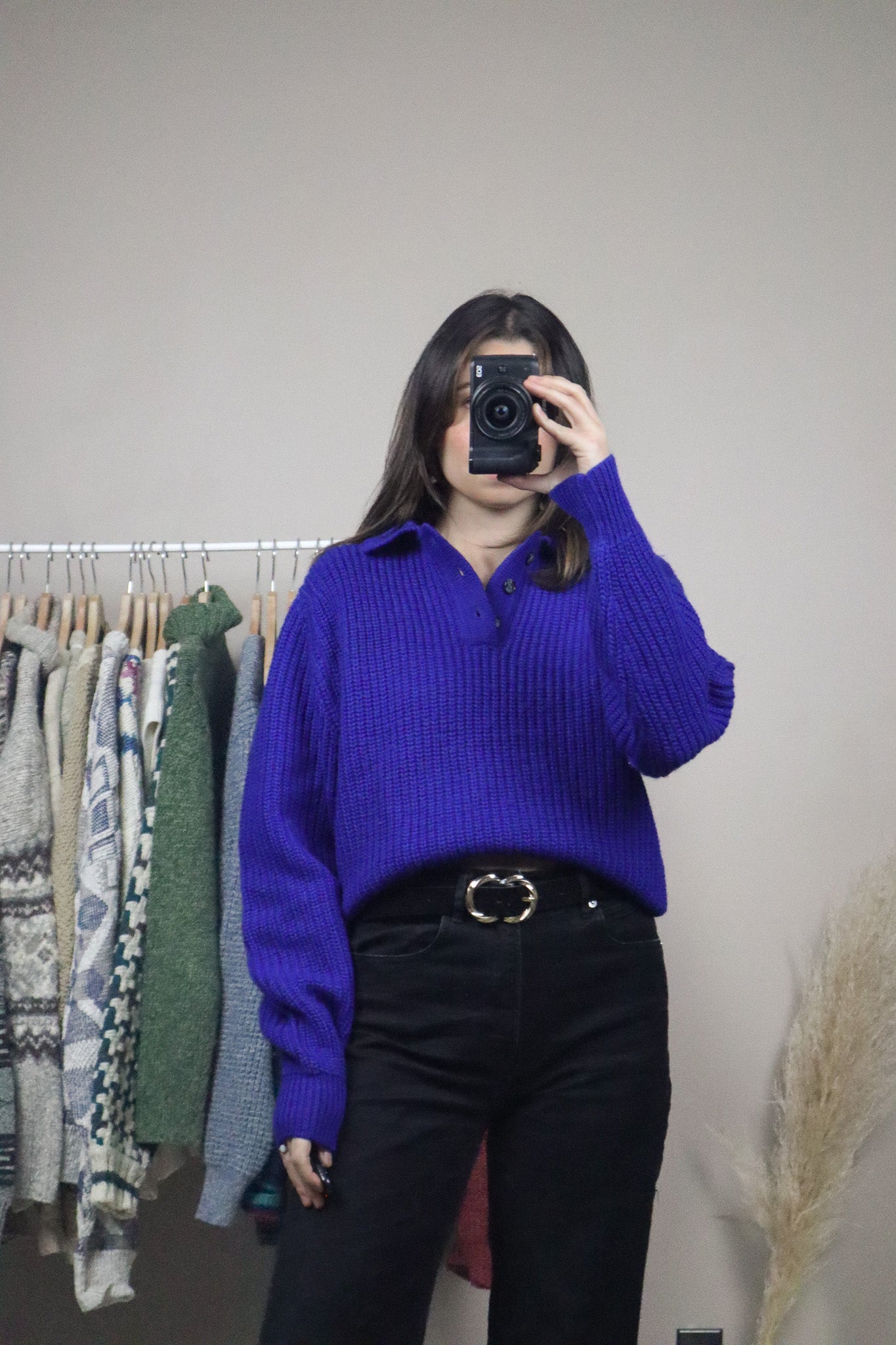 Vintage x Wool Collared Knit (S)