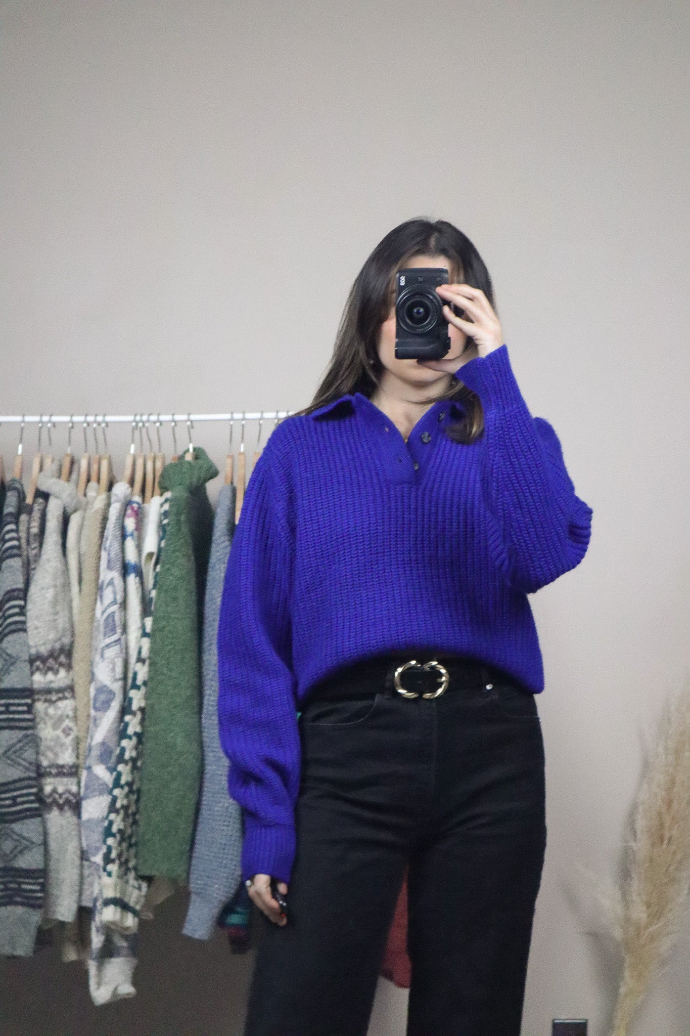 Vintage x Wool Collared Knit (S)