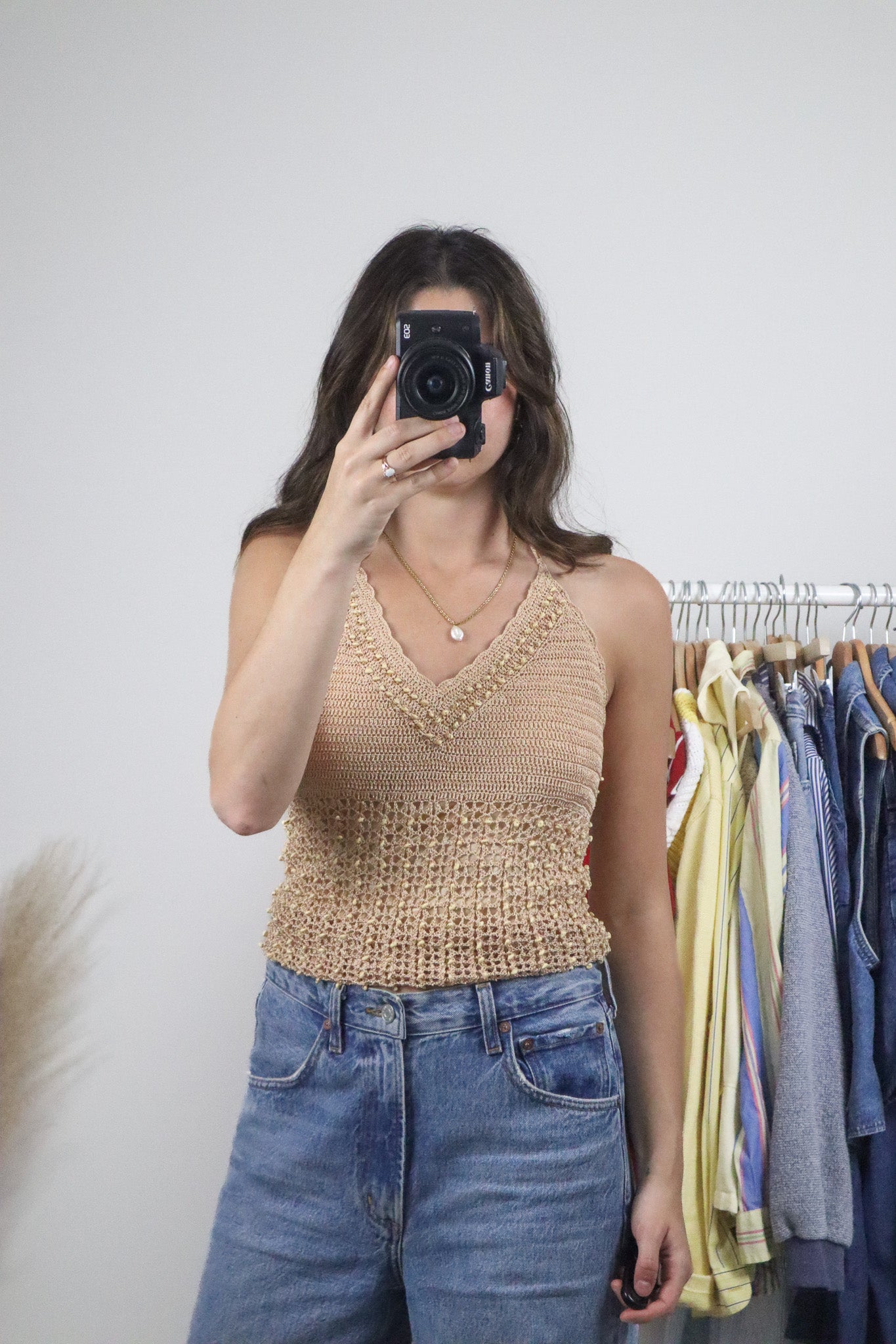 Vintage x Shell Crochet Tank (S)