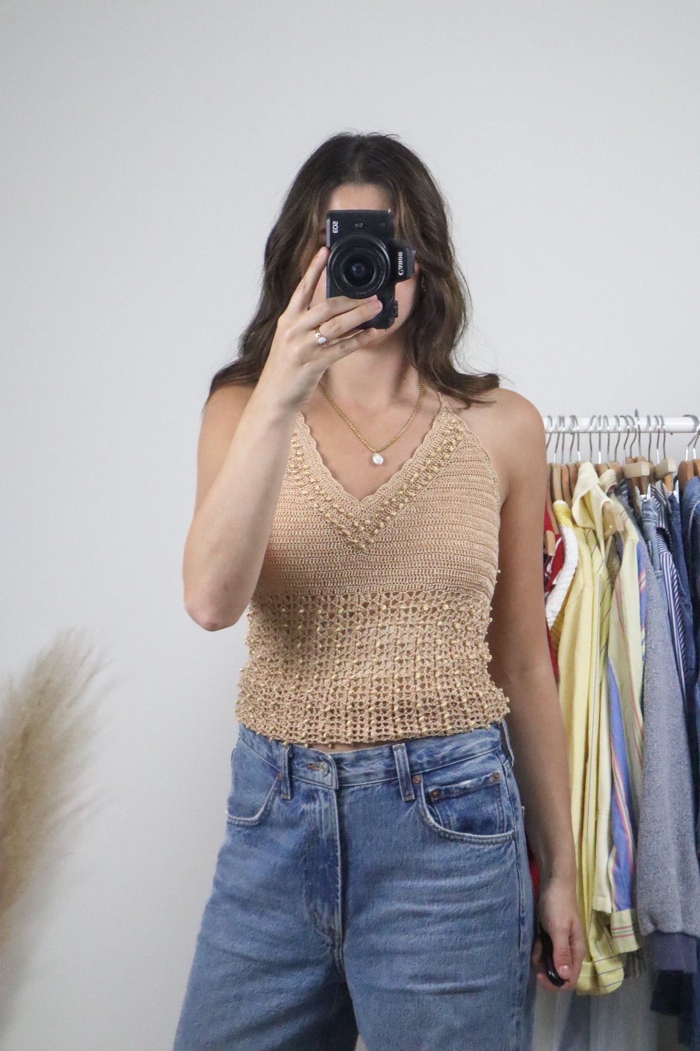 Vintage x Shell Crochet Tank (S)