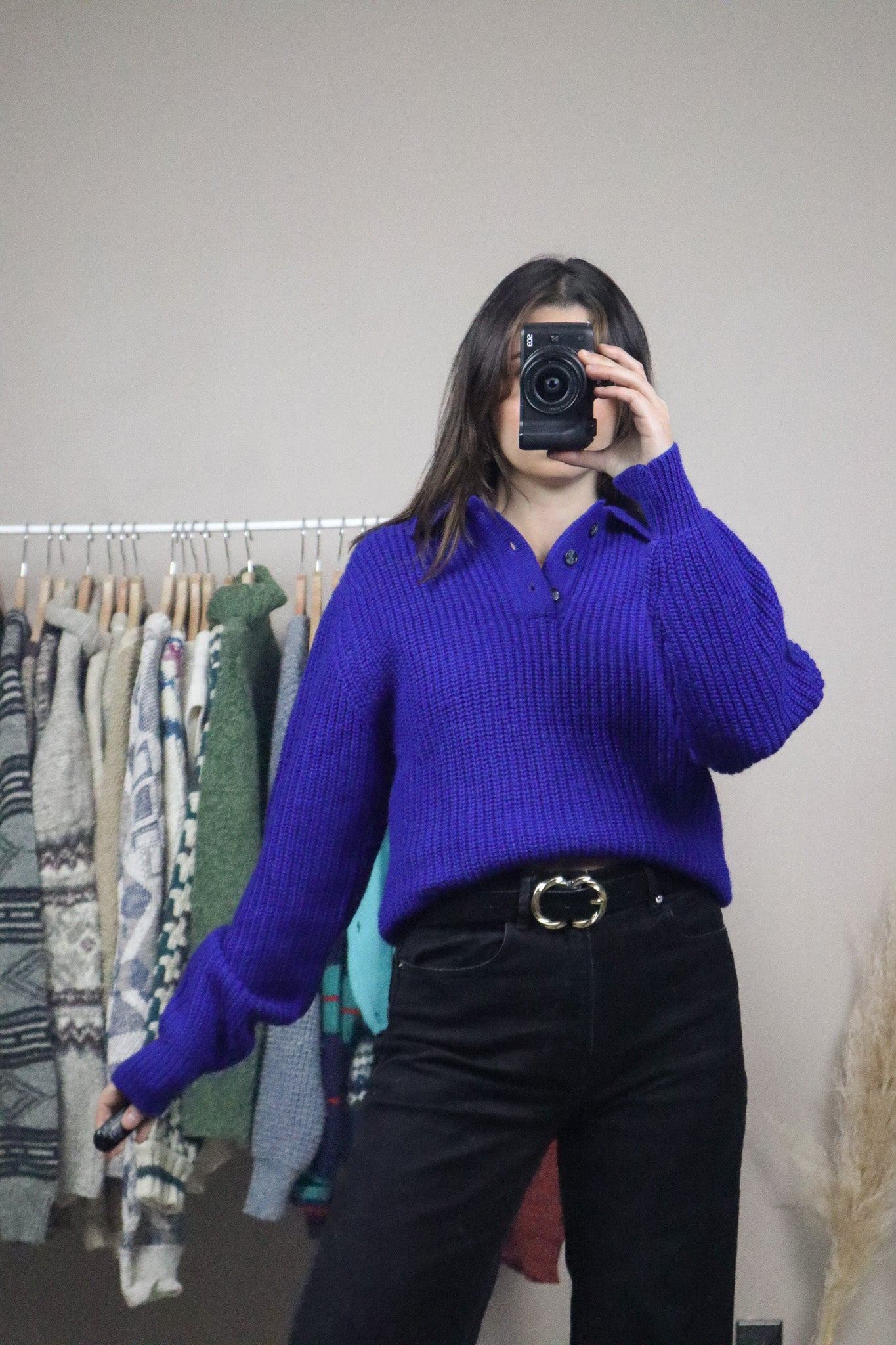 Vintage x Wool Collared Knit (S)