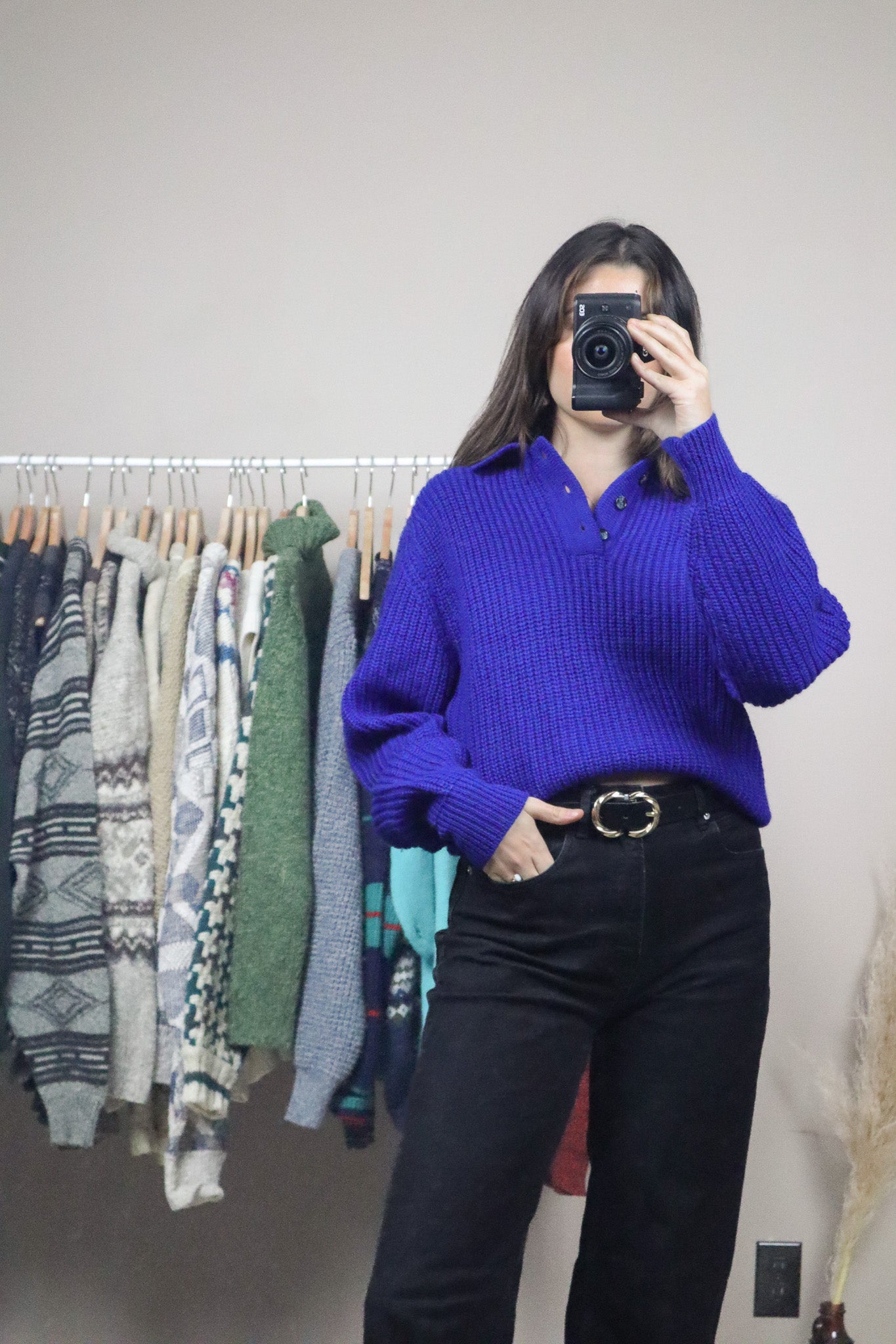 Vintage x Wool Collared Knit (S)