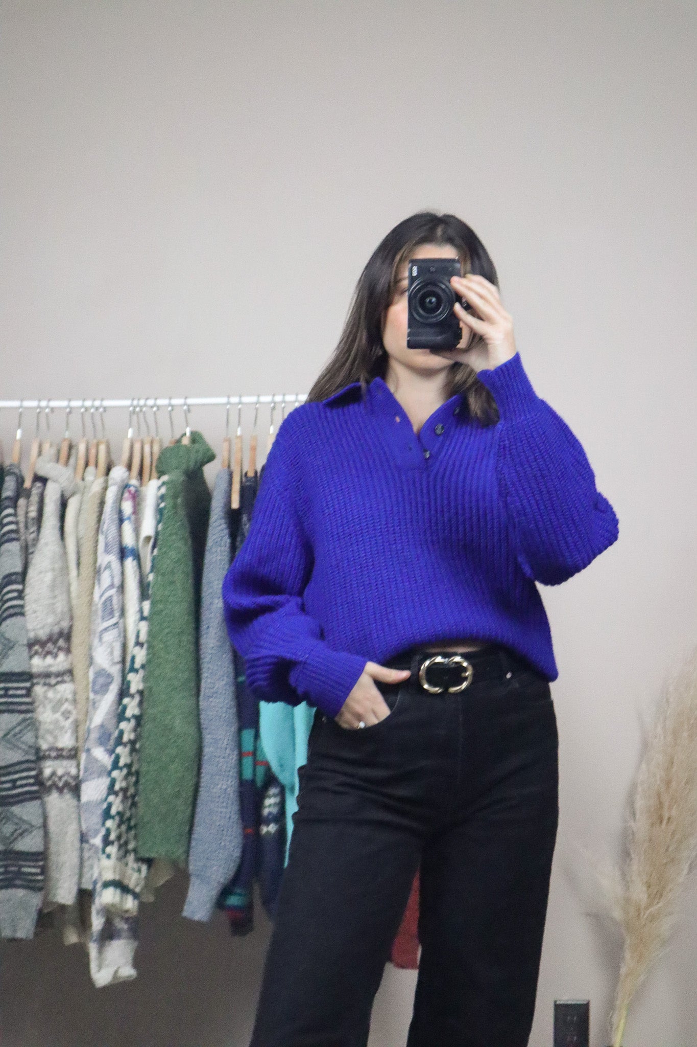 Vintage x Wool Collared Knit (S)