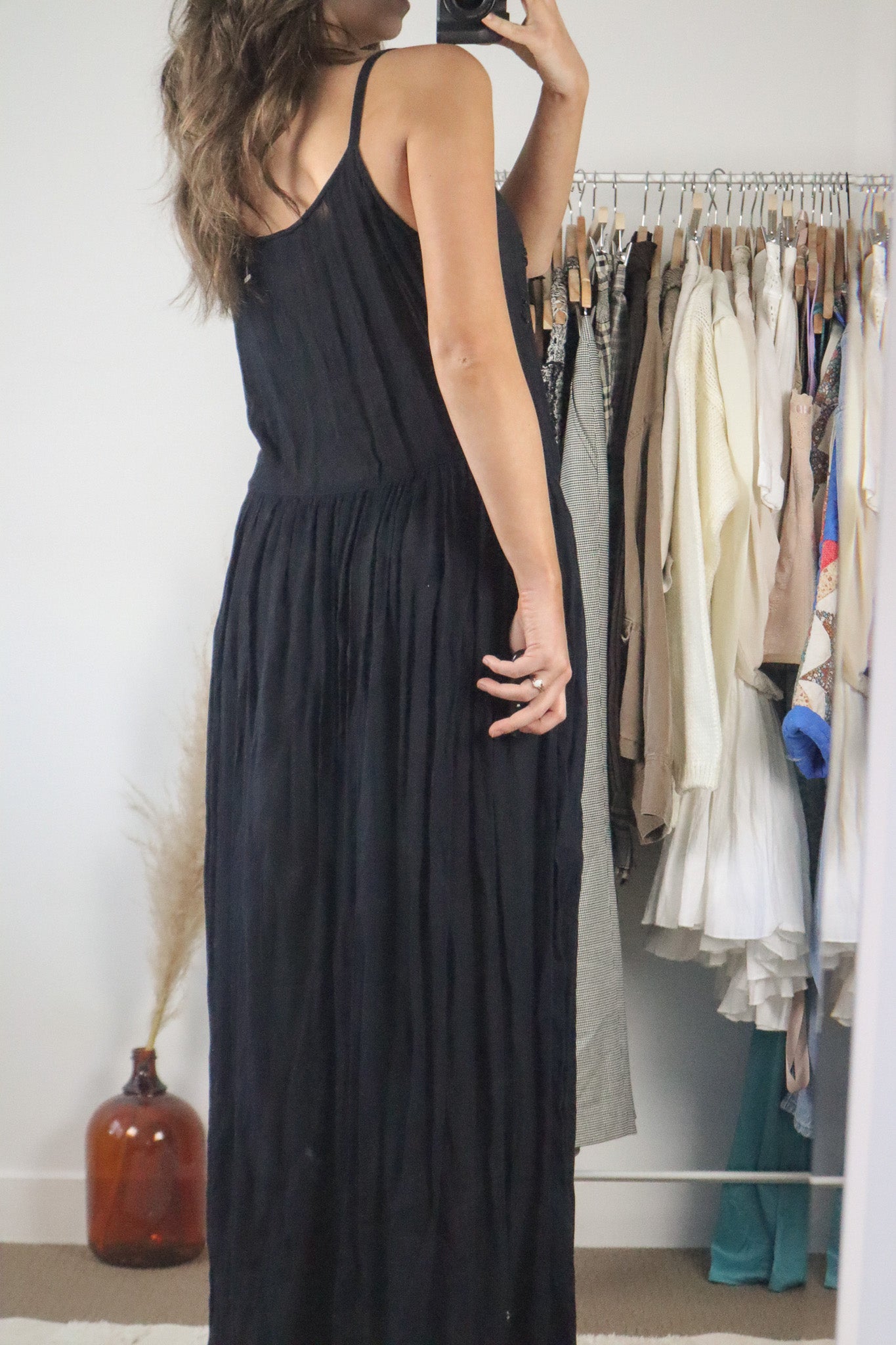 Vintage x Embroidered Maxi Dress (M)