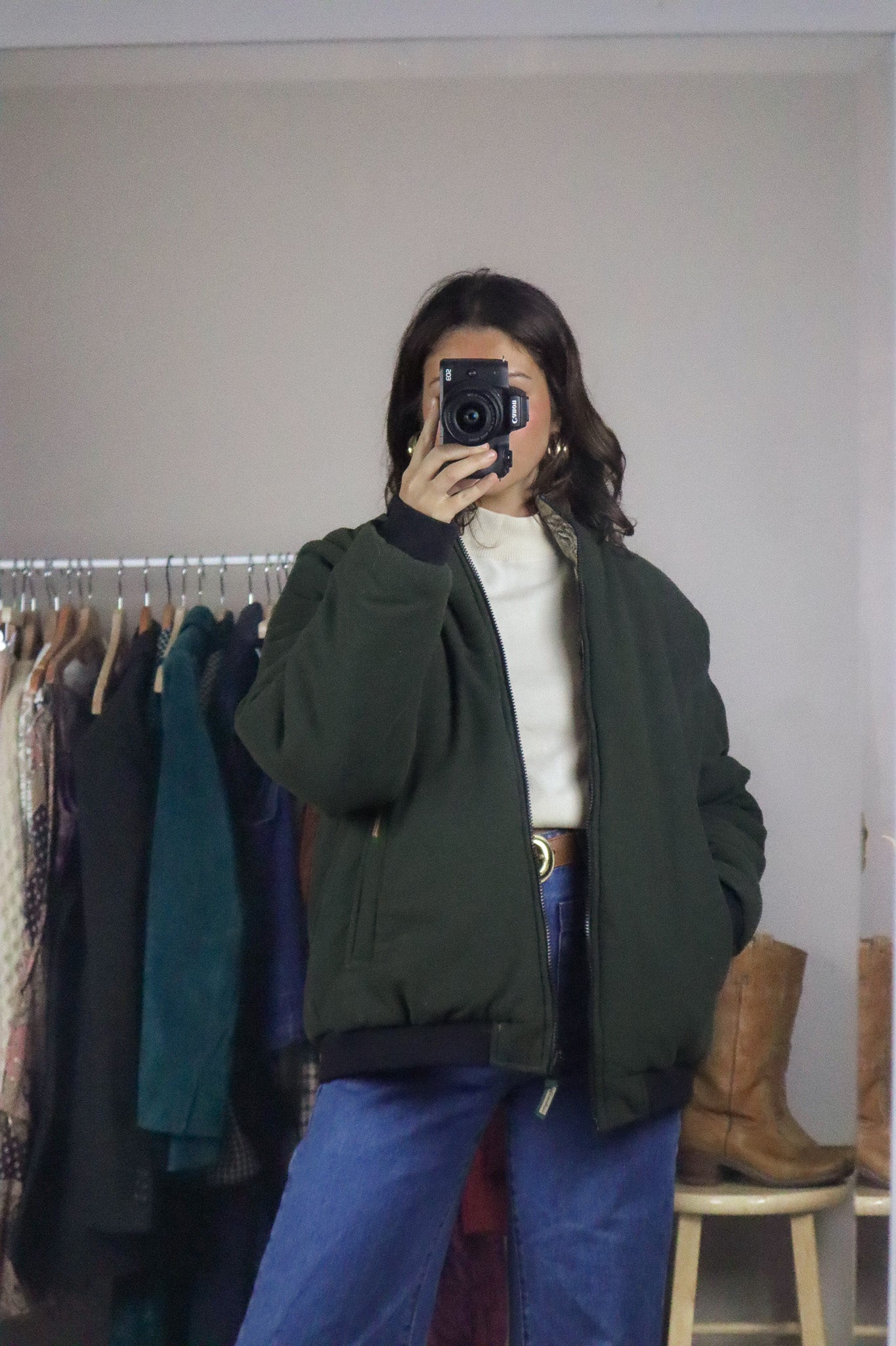 Vintage x Reversible Camo Jacket/Vest (L)