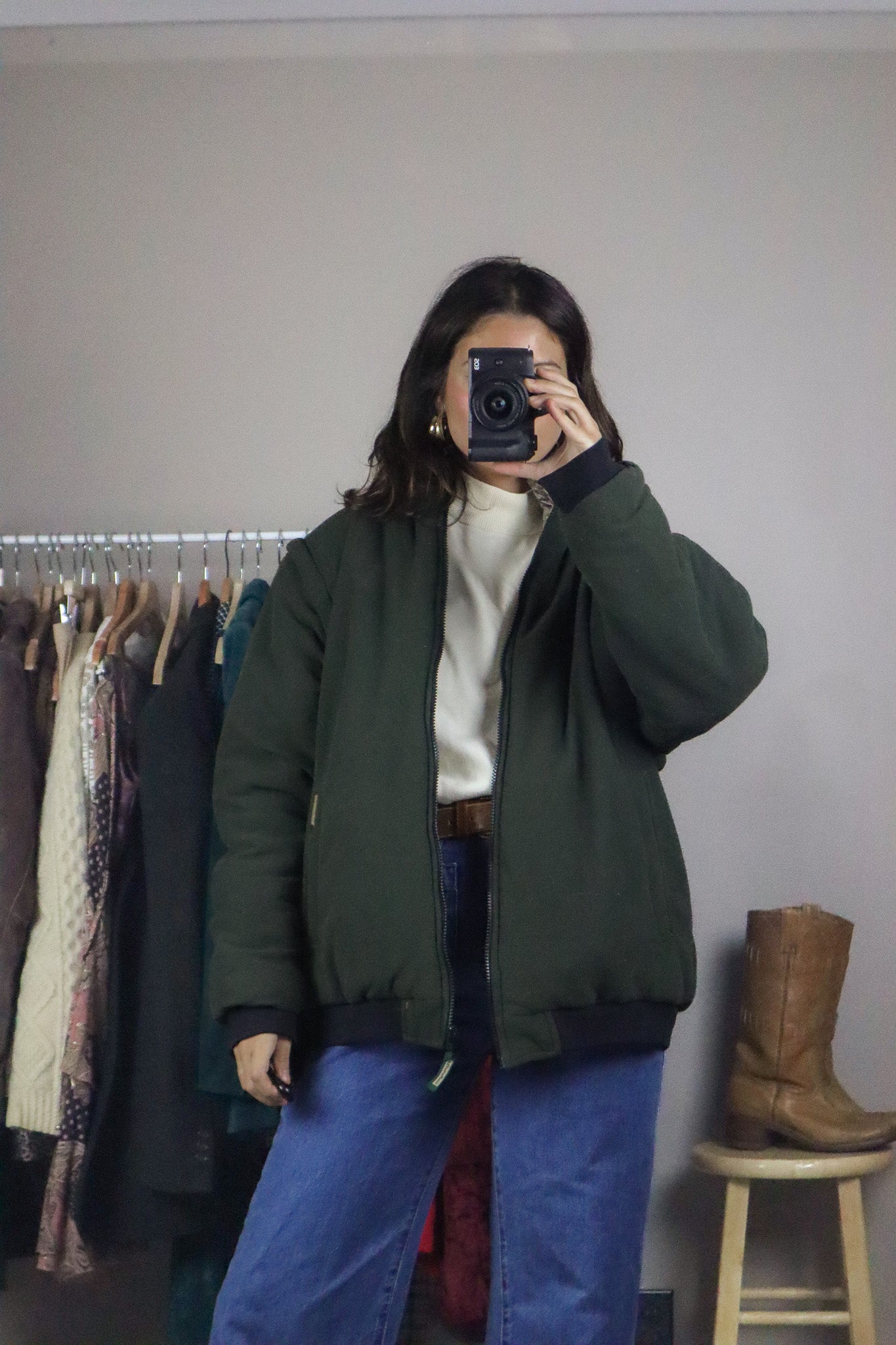 Vintage x Reversible Camo Jacket/Vest (L)
