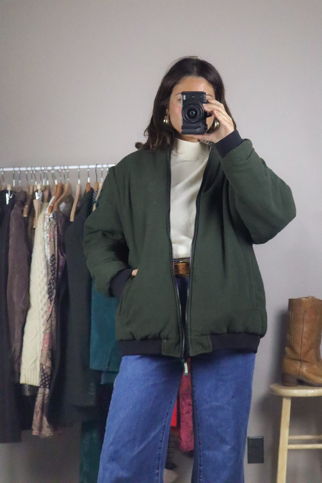 Vintage x Reversible Camo Jacket/Vest (L)