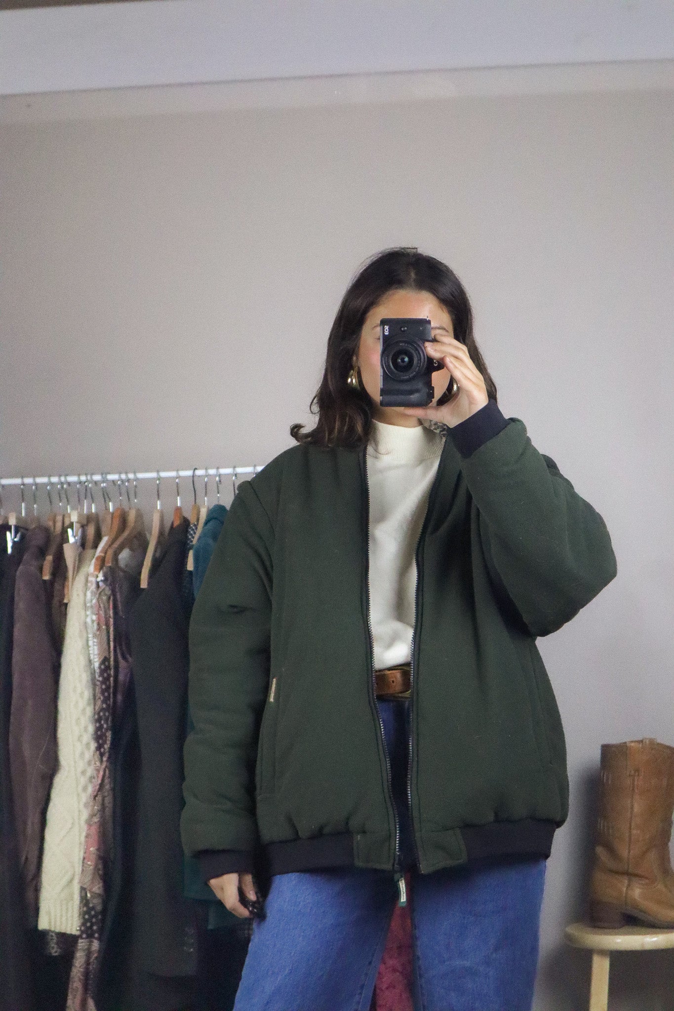 Vintage x Reversible Camo Jacket/Vest (L)