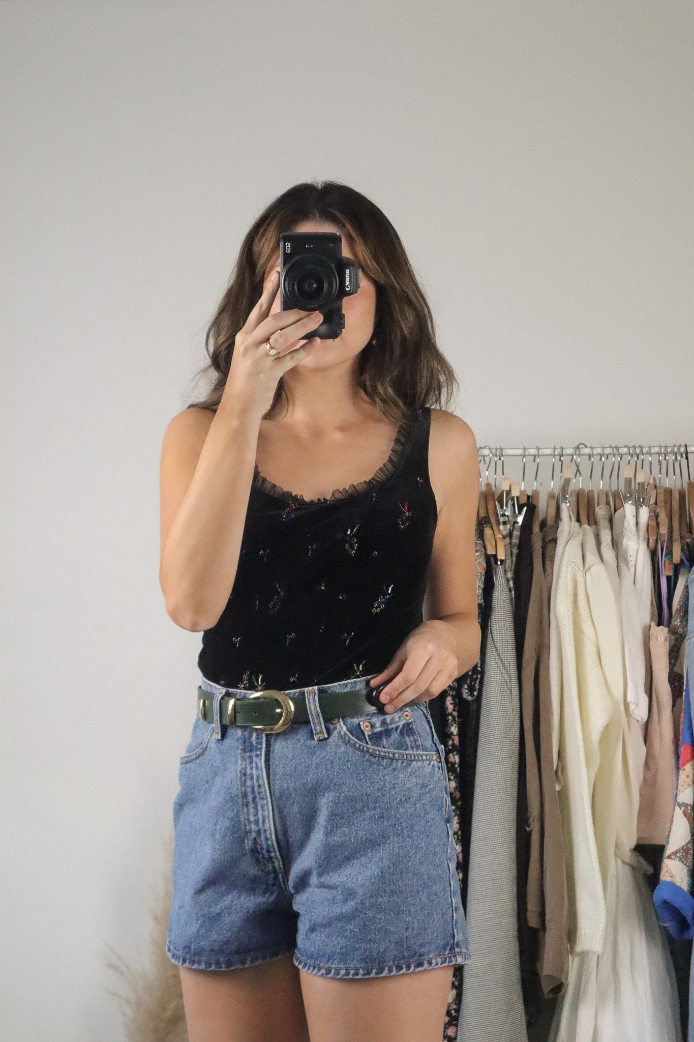 Vintage x Velvet Embroidered Tank (S)