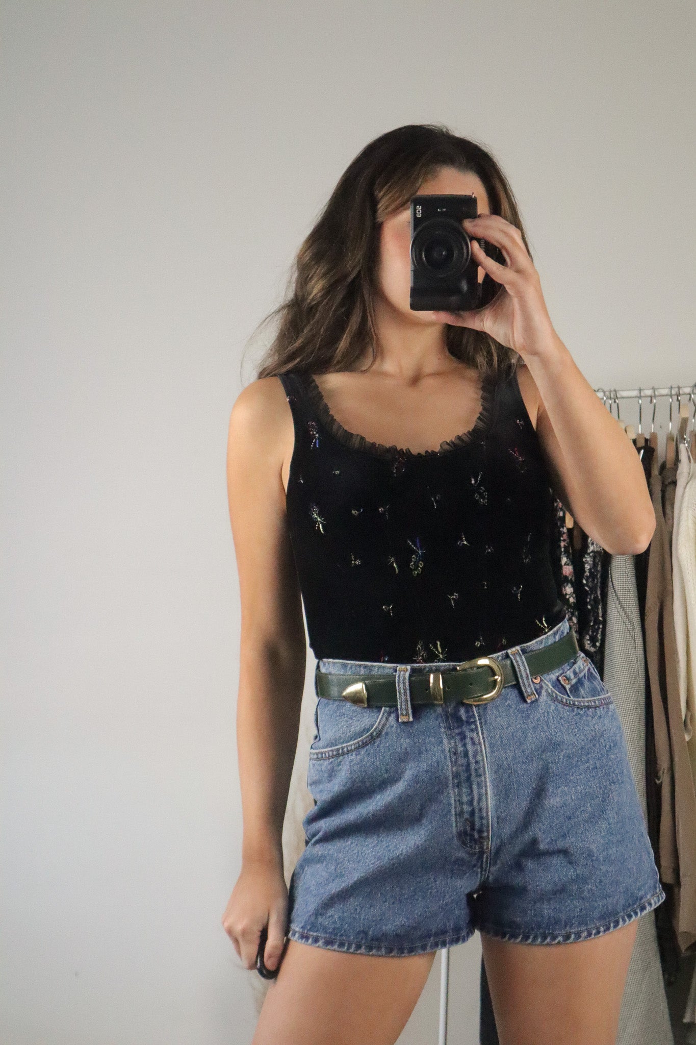 Vintage x Velvet Embroidered Tank (S)