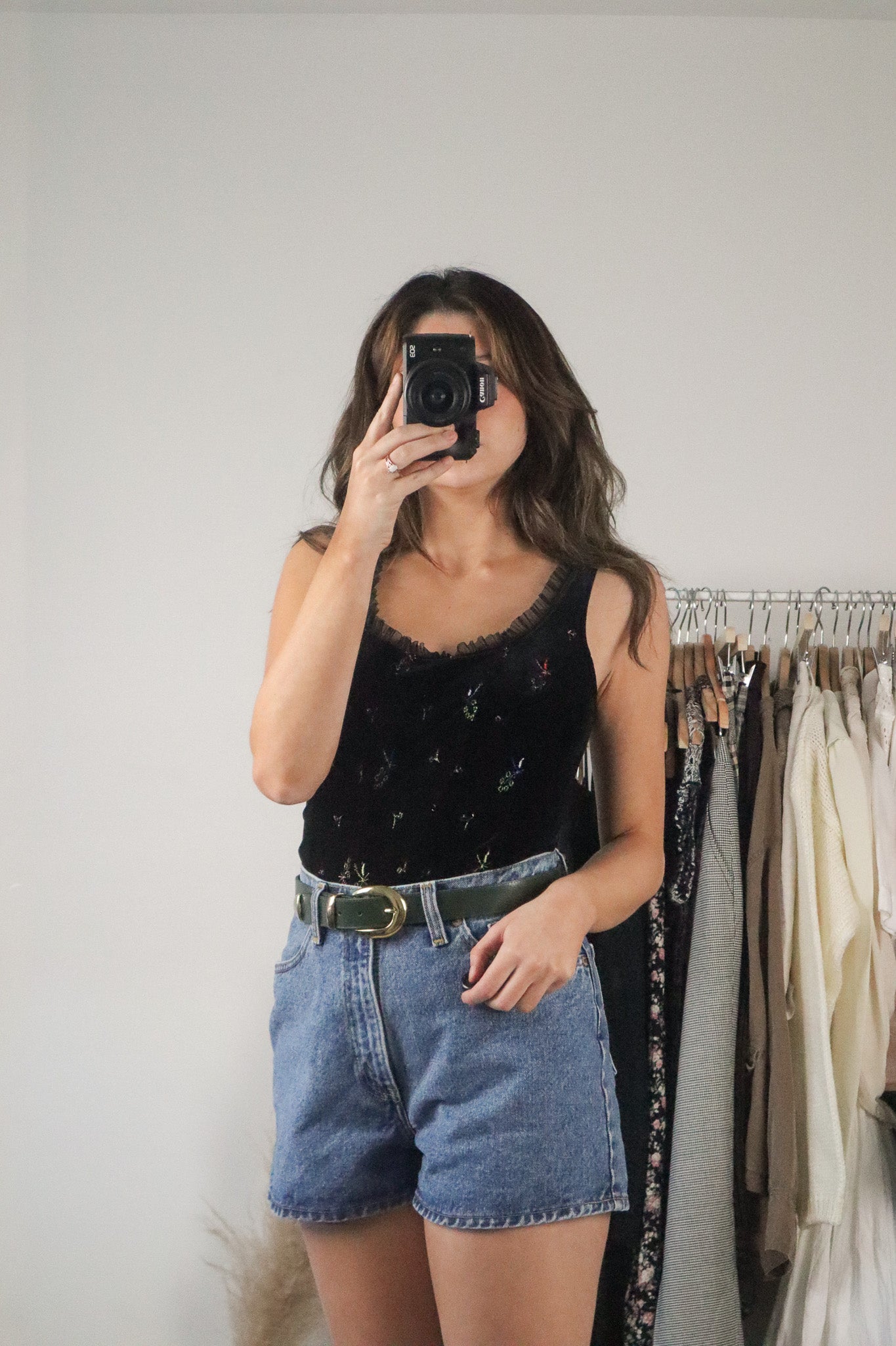 Vintage x Velvet Embroidered Tank (S)