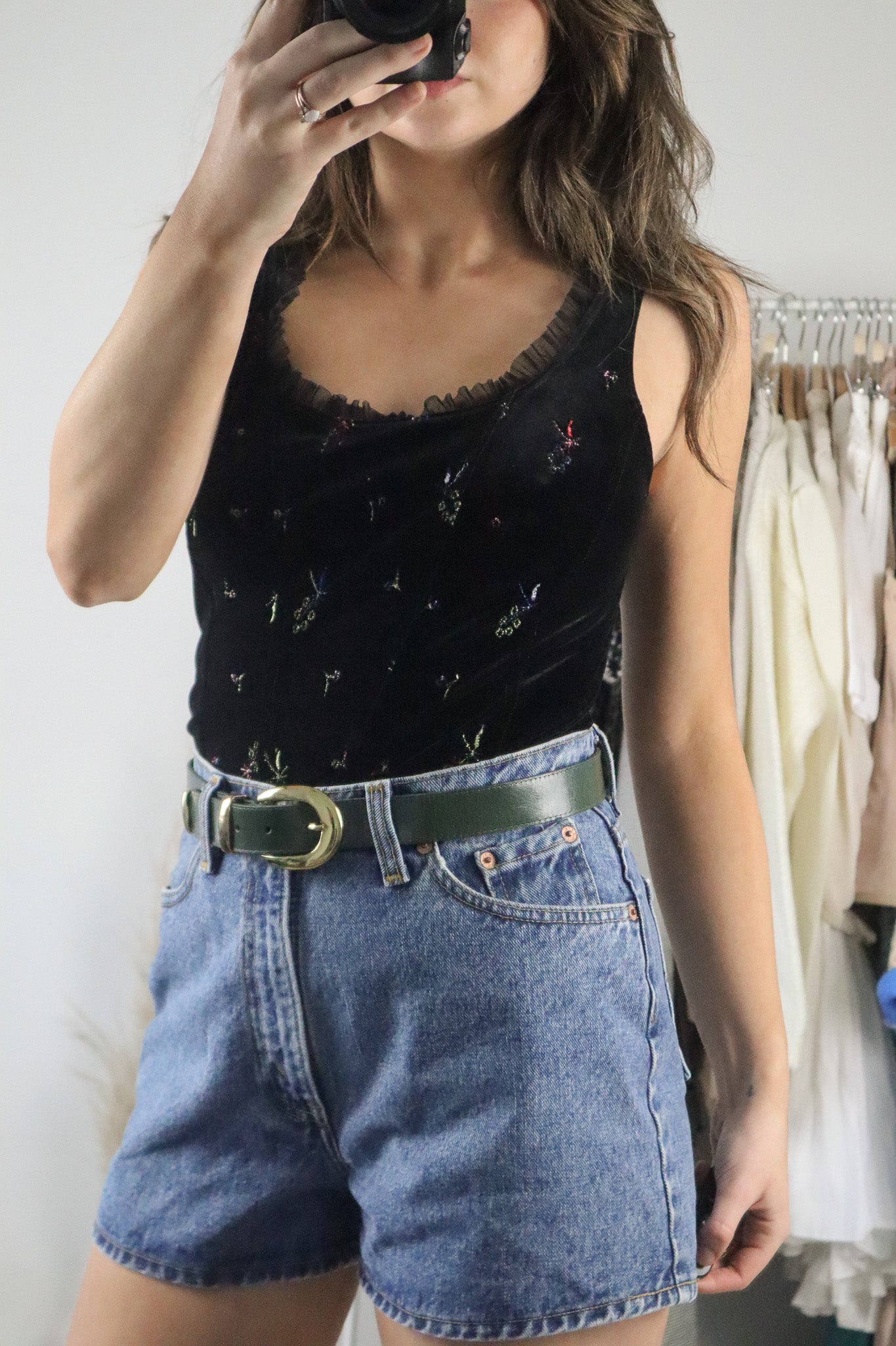 Vintage x Velvet Embroidered Tank (S)