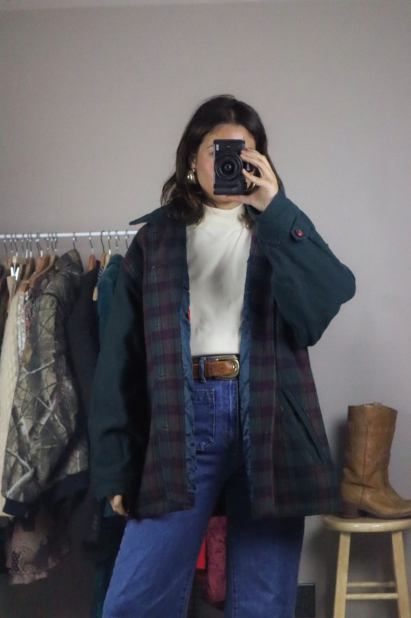 Vintage x Plaid Jacket (L)