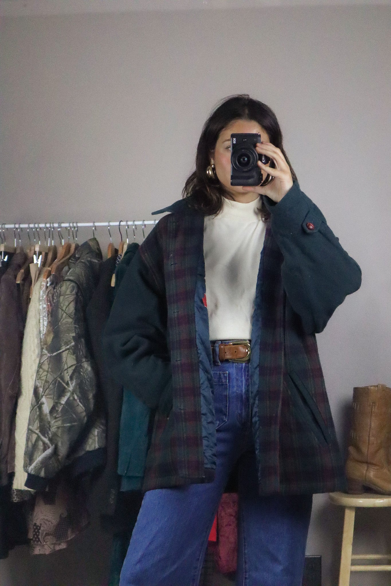 Vintage x Plaid Jacket (L)