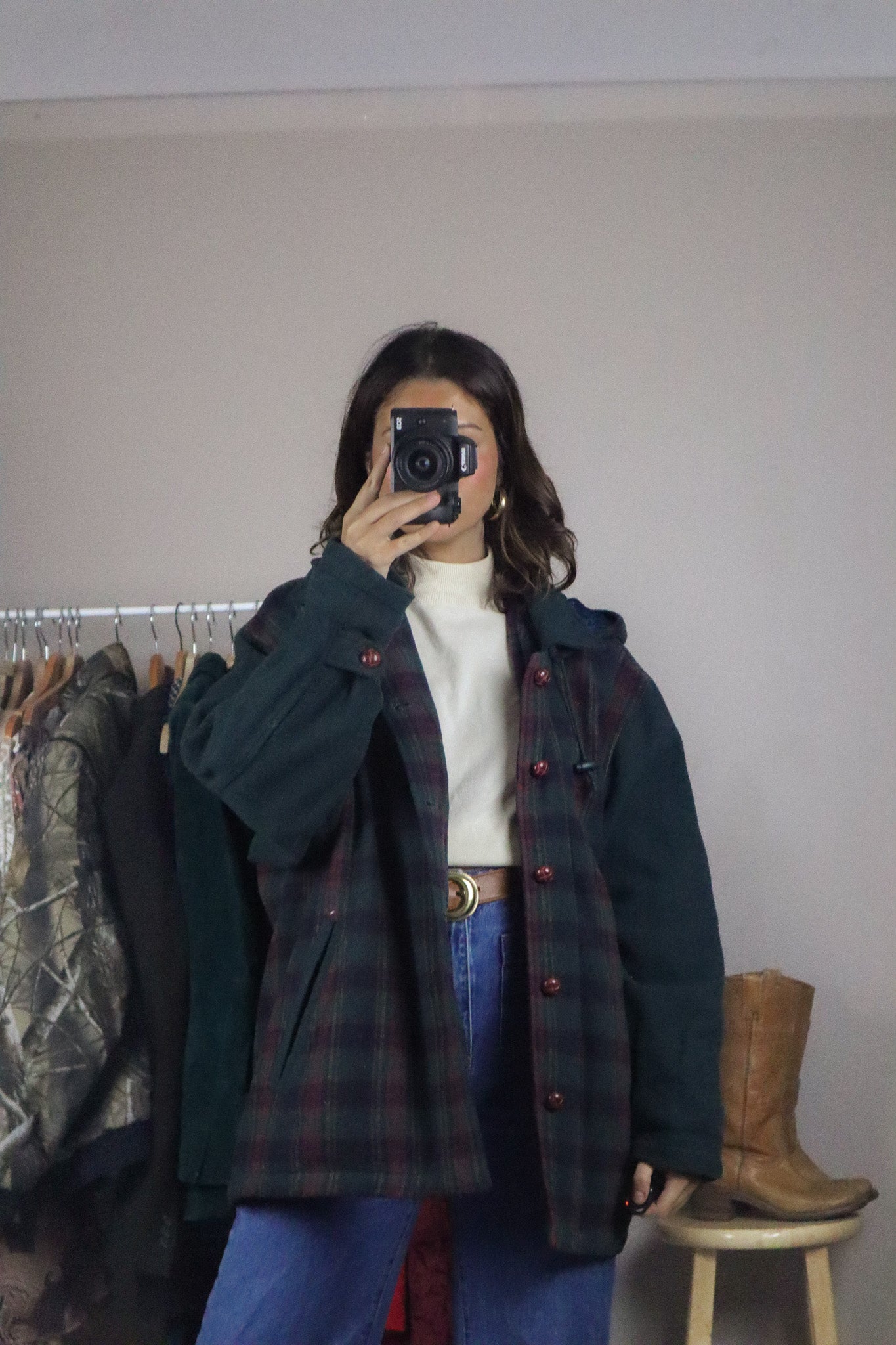Vintage x Plaid Jacket (L)