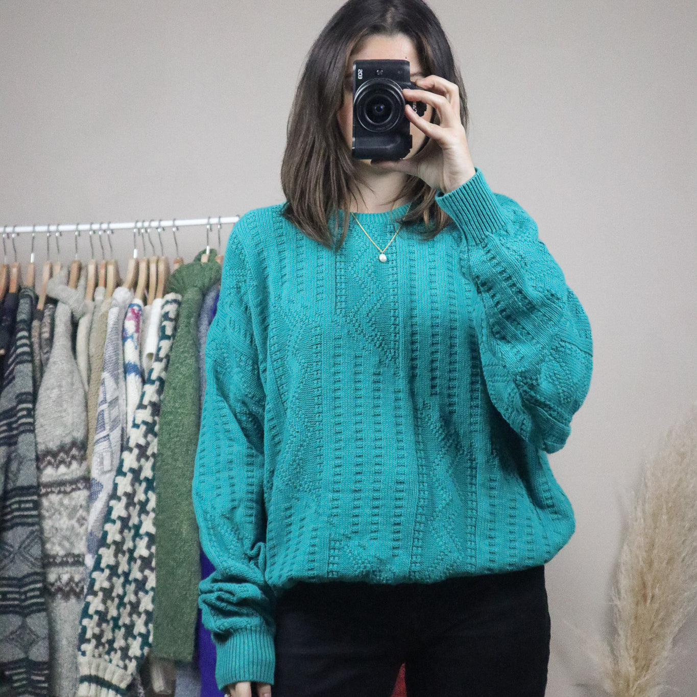 Made in Canada x Vintage x Textured Knit (XL)