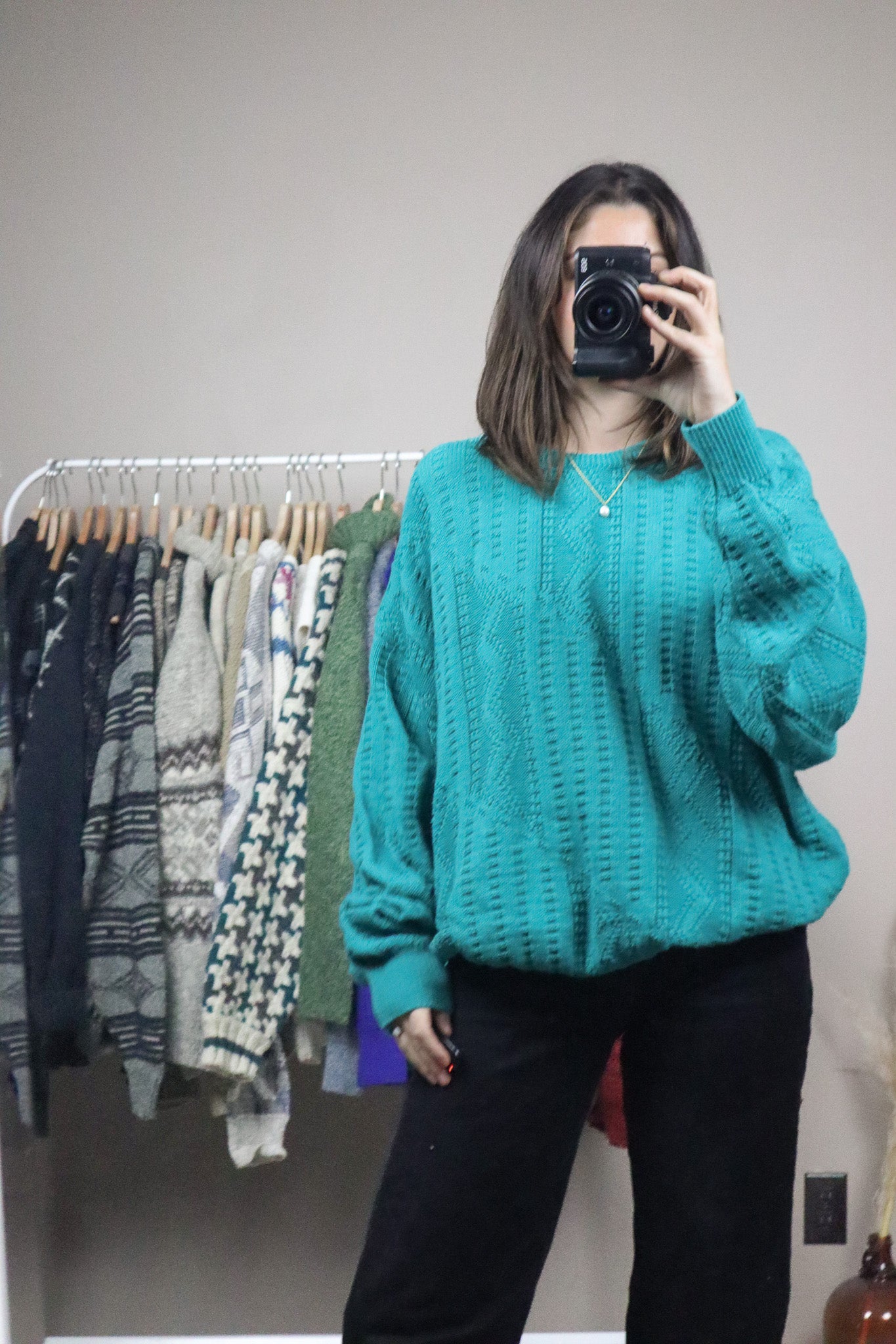 Made in Canada x Vintage x Textured Knit (XL)
