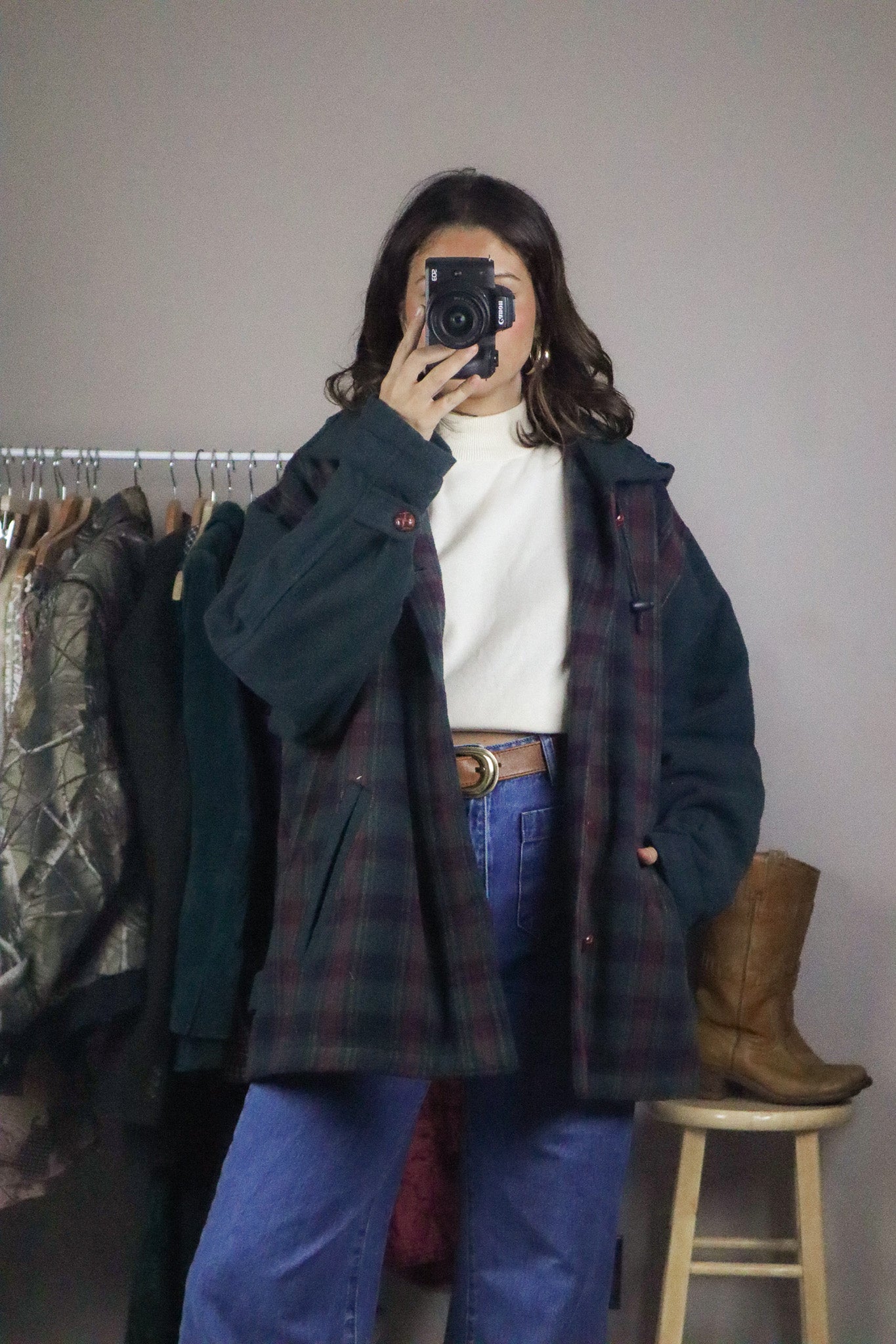 Vintage x Plaid Jacket (L)