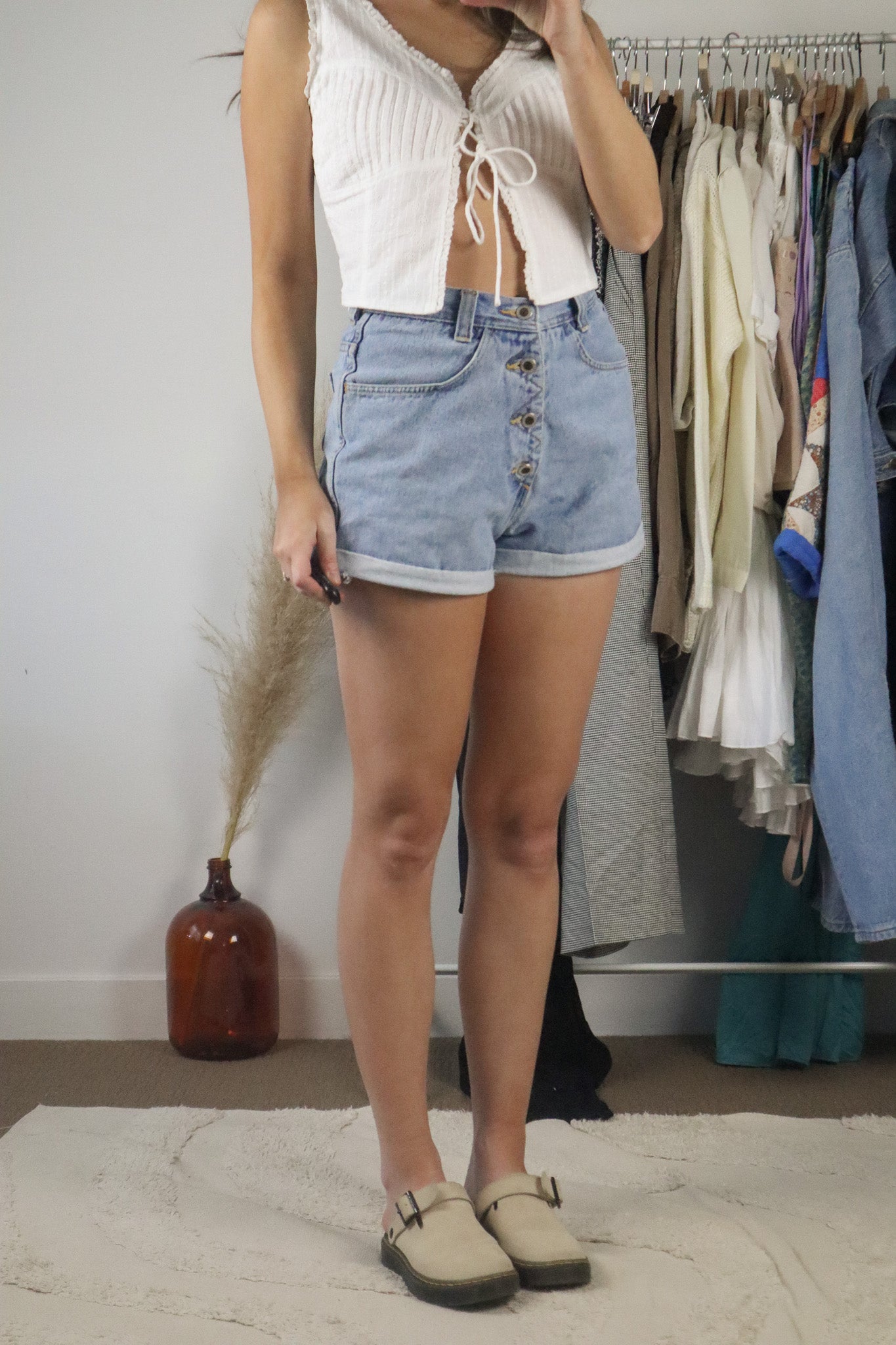 Vintage x Button Up Shorts (4)