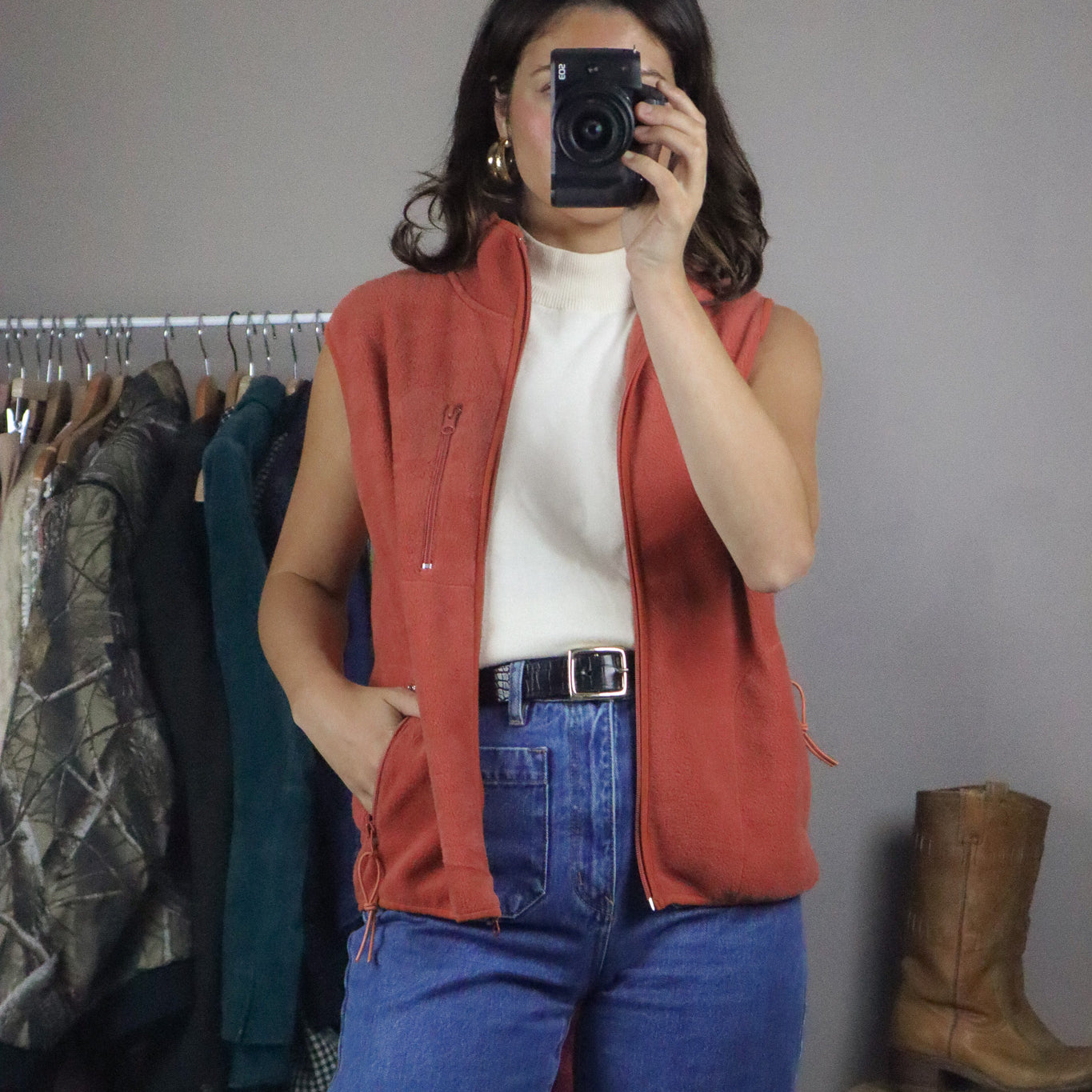 Vintage x Fleece Vest (S)