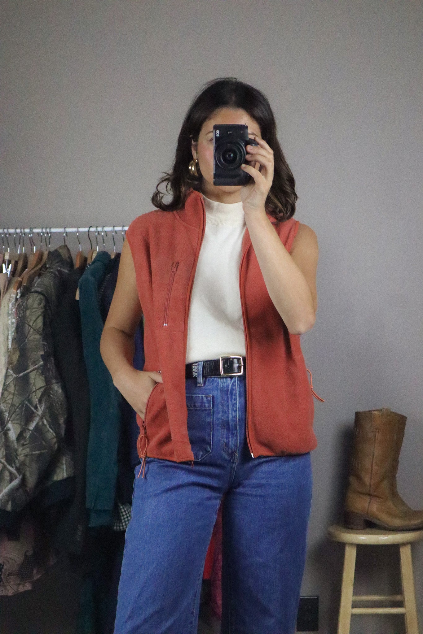 Vintage x Fleece Vest (S)