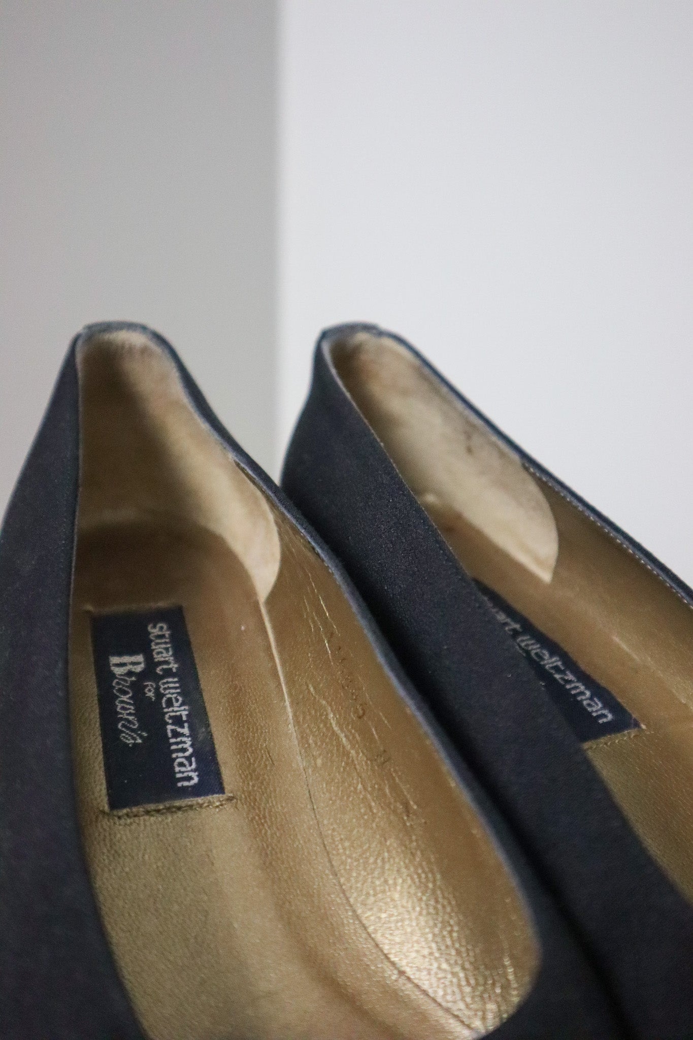 Vintage x Stuart Weitzman x Leather Two-Tone Heels (7.5)