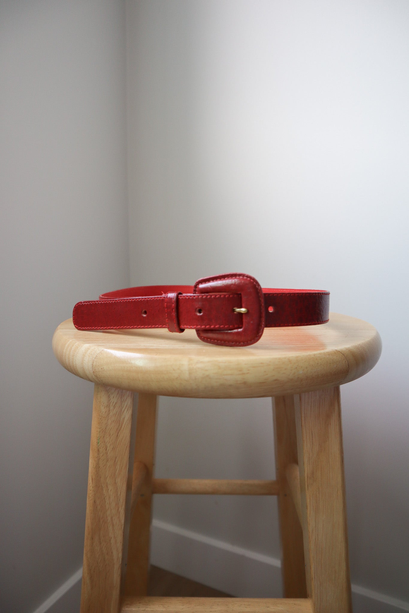 Vintage x Leather Belt (XS)