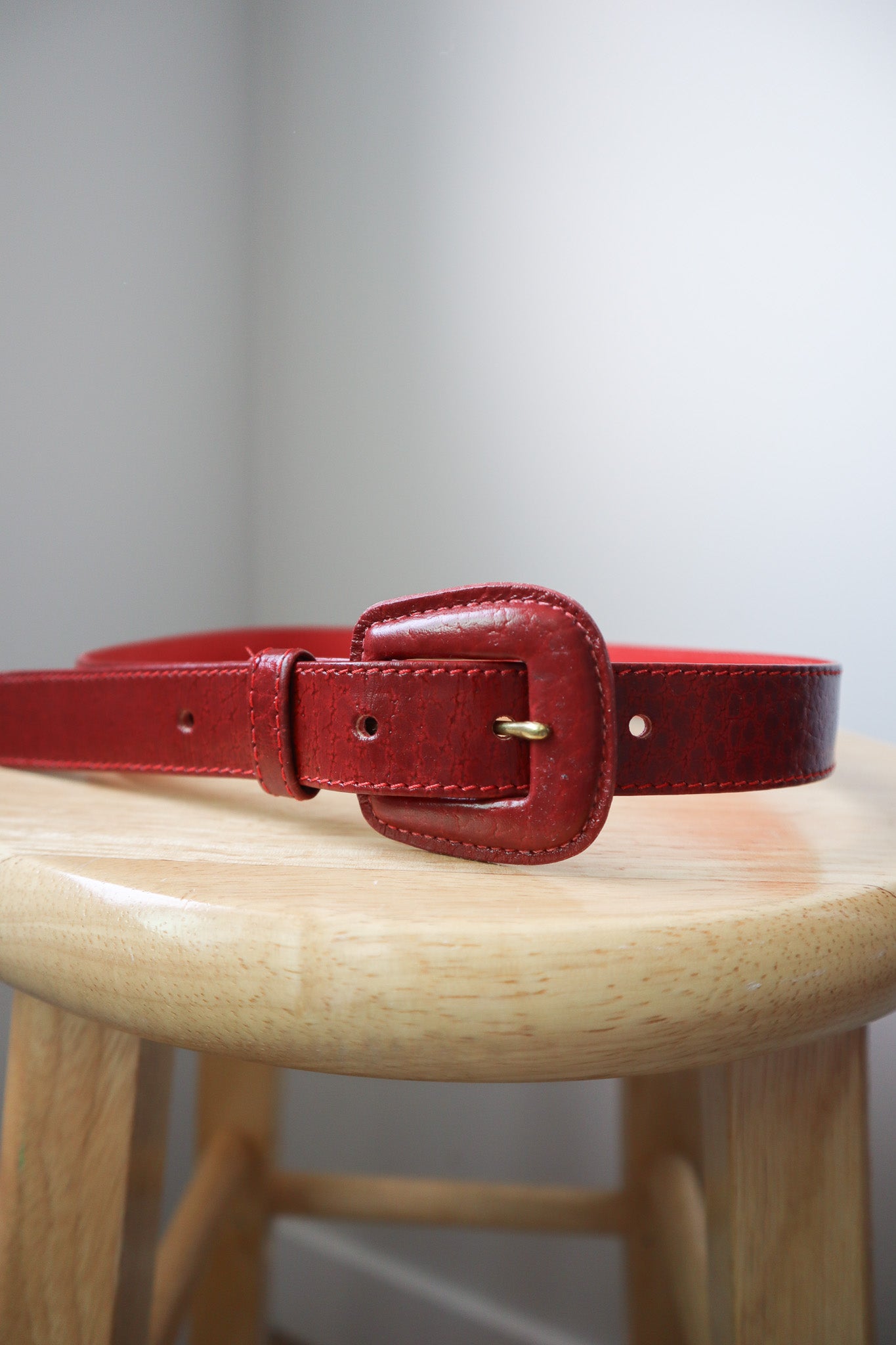Vintage x Leather Belt (XS)